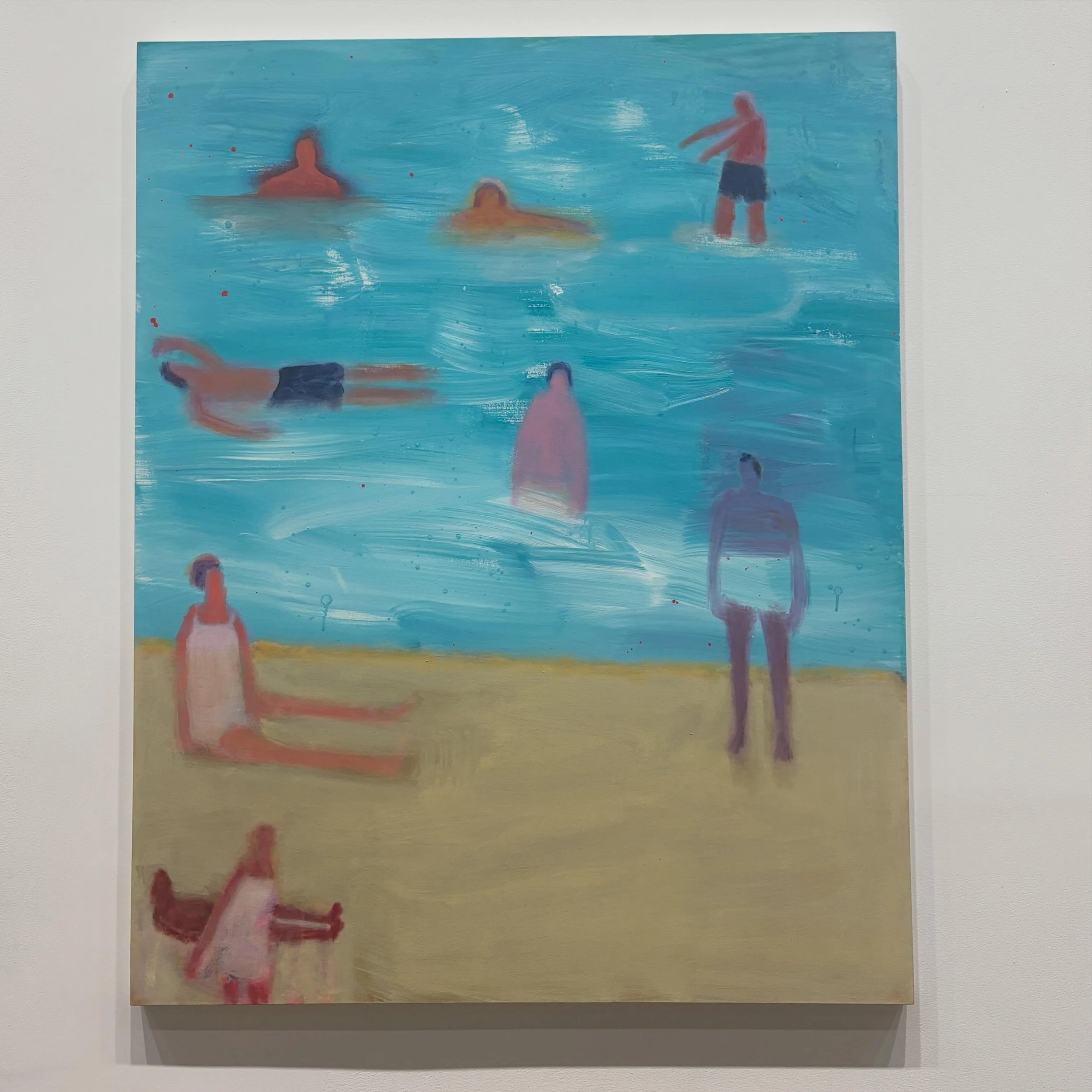 Katherine Bradford&rsquo;s &ldquo;South Beach&rdquo; felt calming to me.
The colors, the people and the water is always an opportunity to pause. Like the painting was telling my brain to relax for a second.

#artcollector #katherinebradford #artadvis