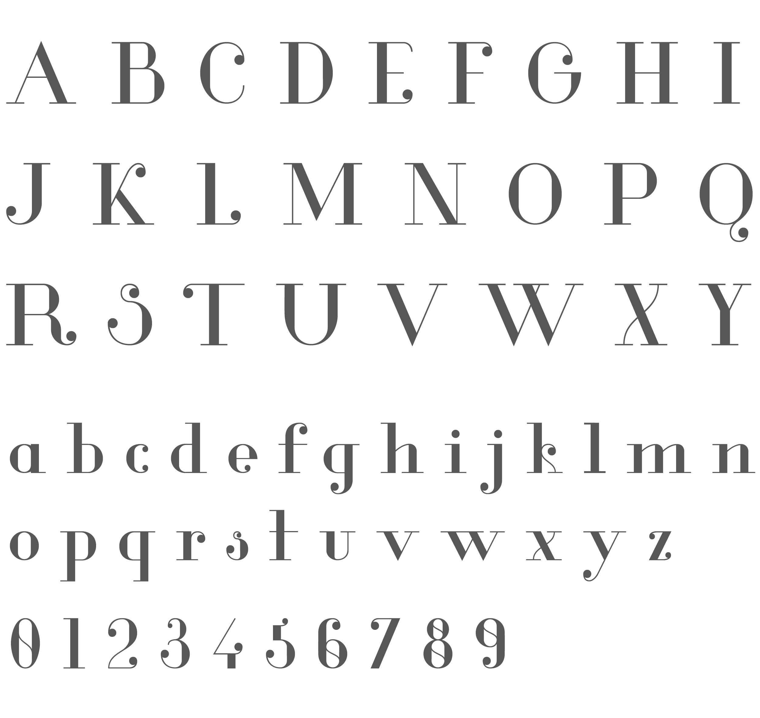Tuesday’s typography inspiration- Glamor font