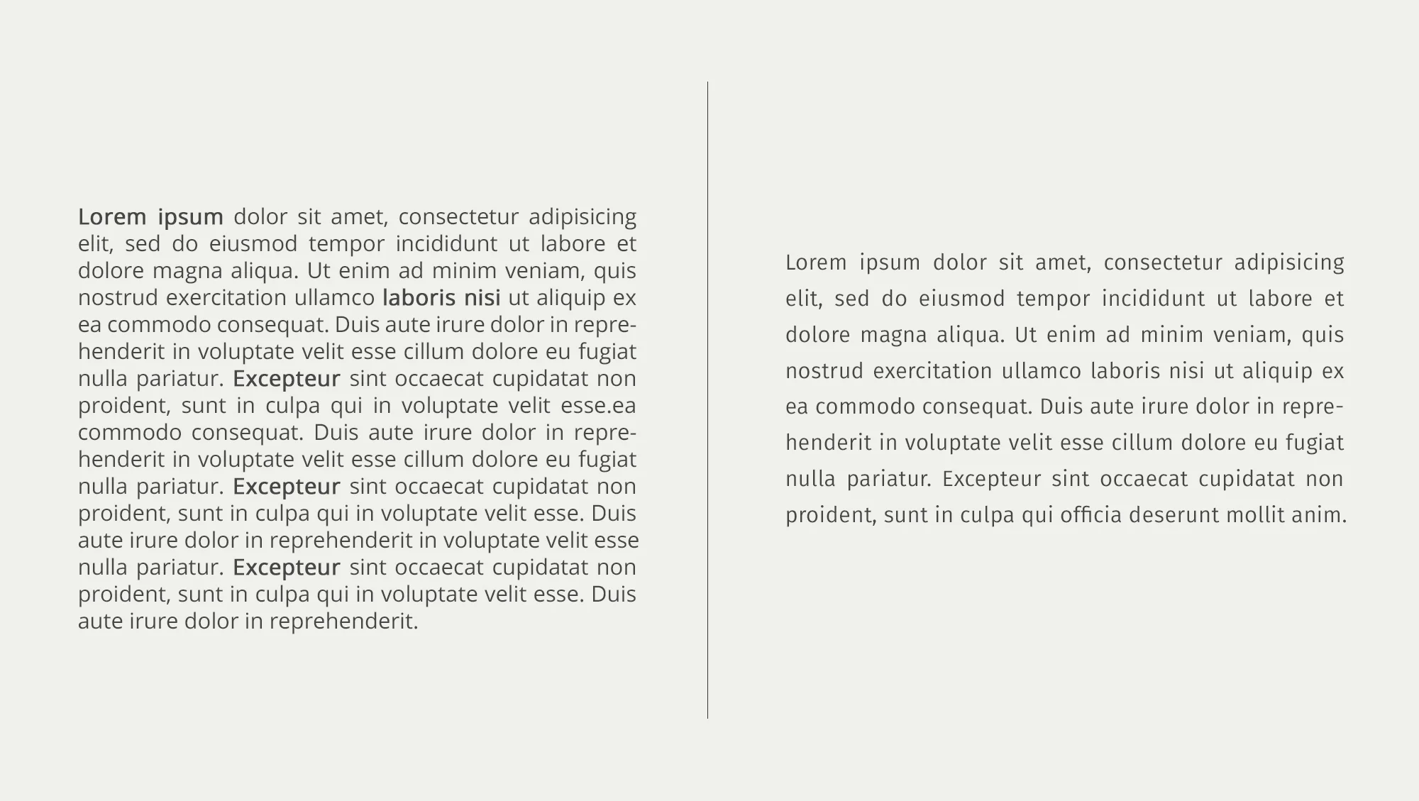 Vertical spacing example by White Box Design Studio