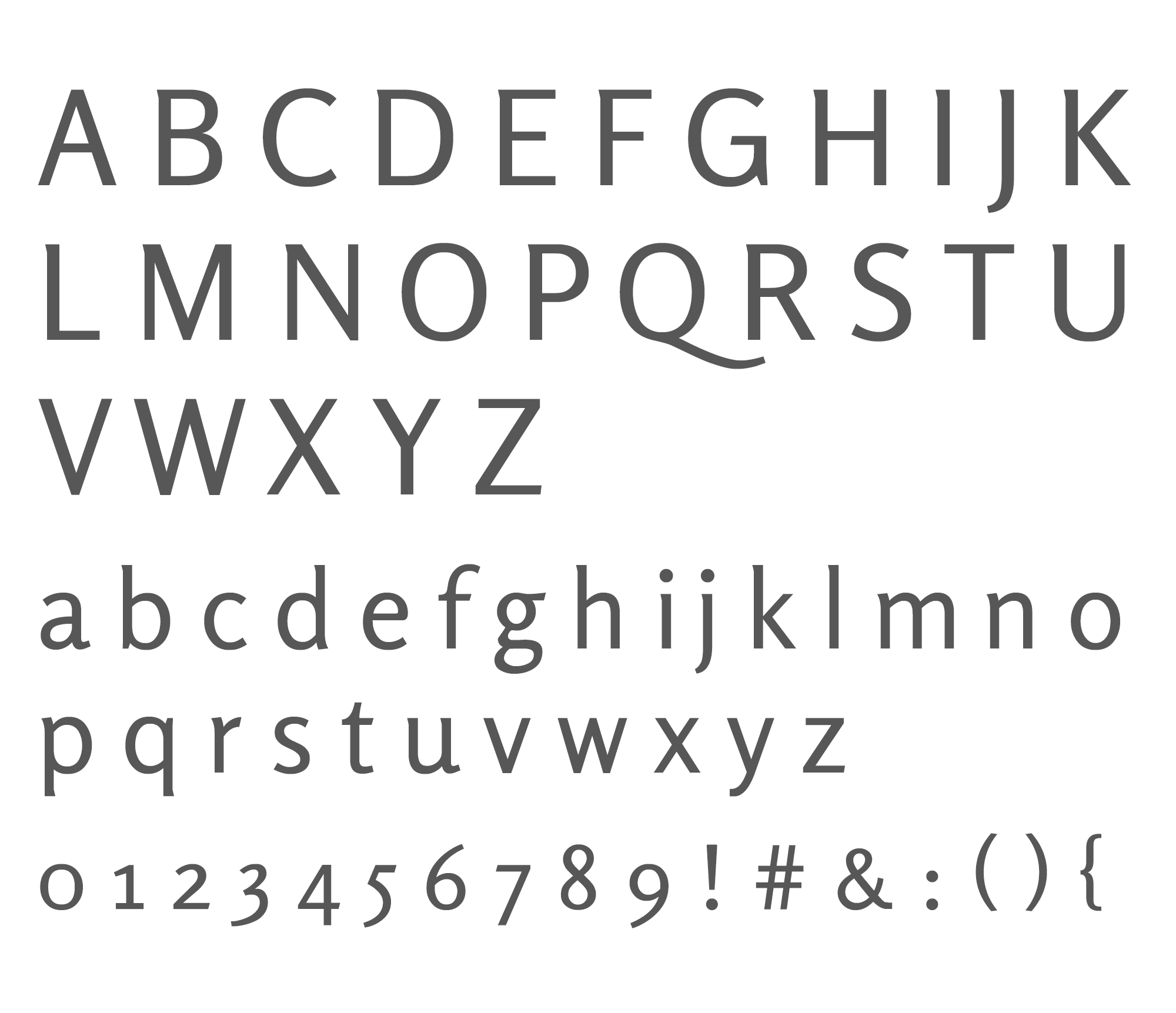 Wednesday inspiration: font & typography | No.5-Rosario alphabet posted by White Box Design Studio