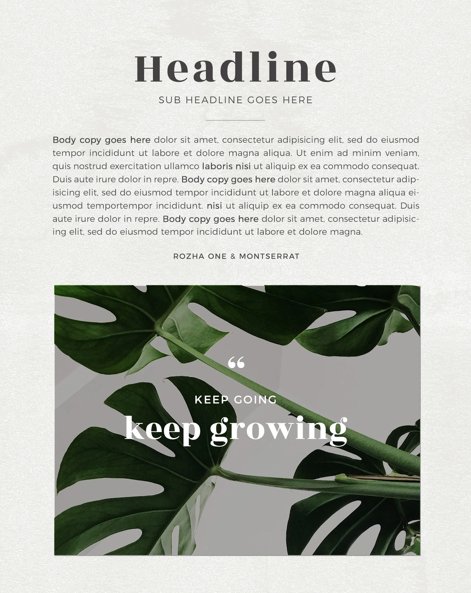 Wednesday inspiration: font & typography | No.9-Rozha One and Montserrat font combination by White Box Design Studio