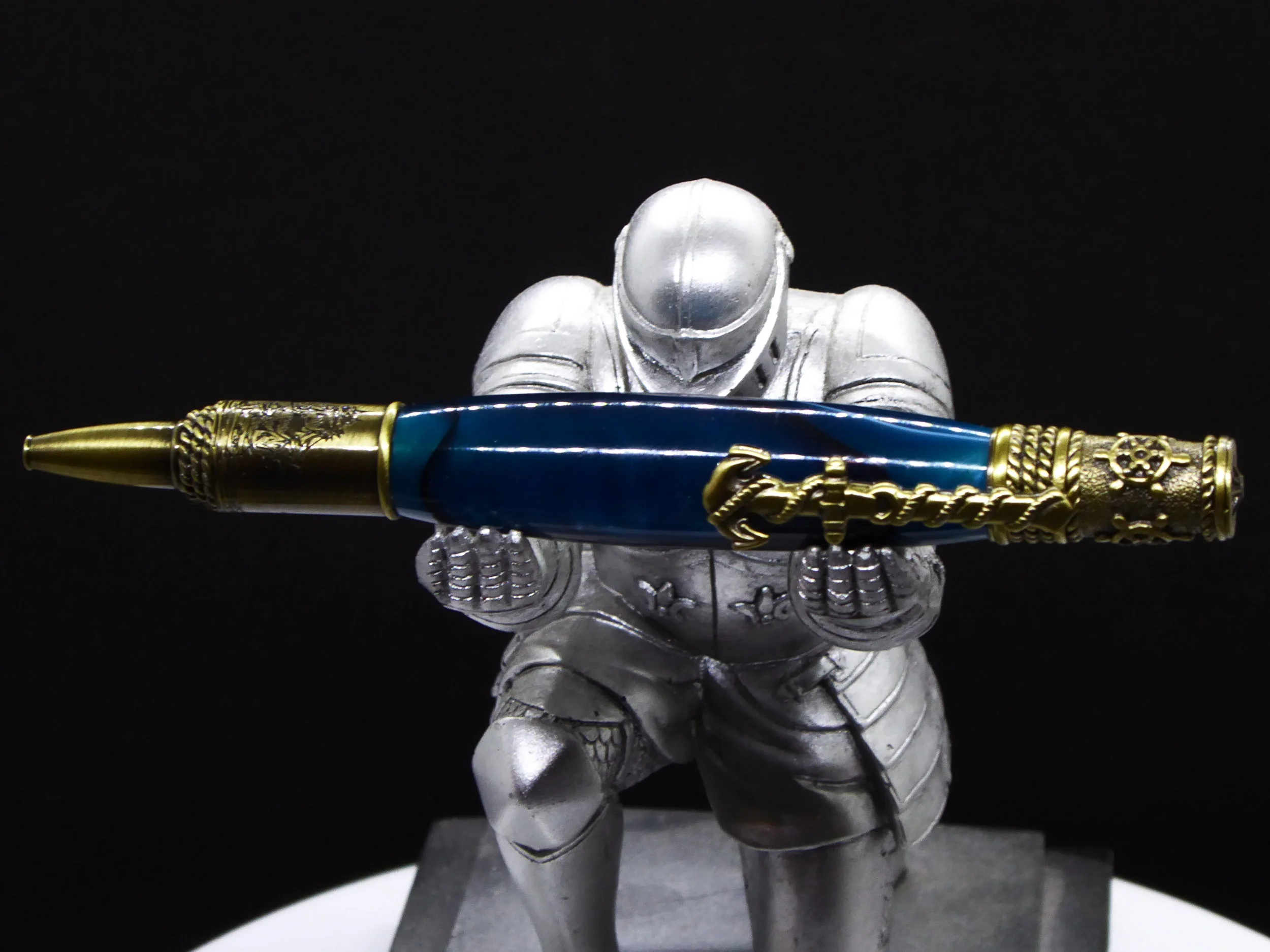 sea ship theme pens blue acrylic