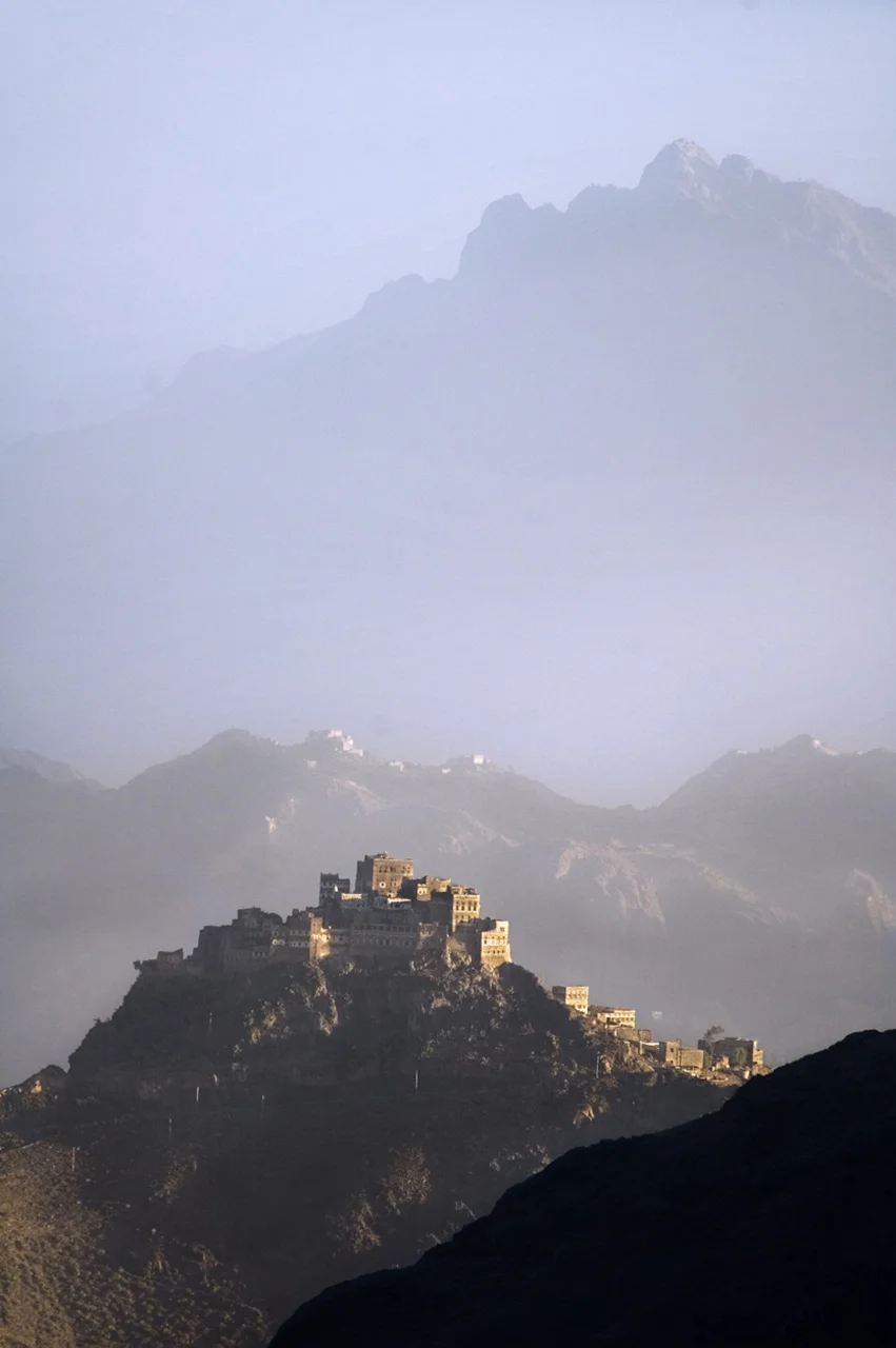 Morning view from Al Hajjara, Yemen