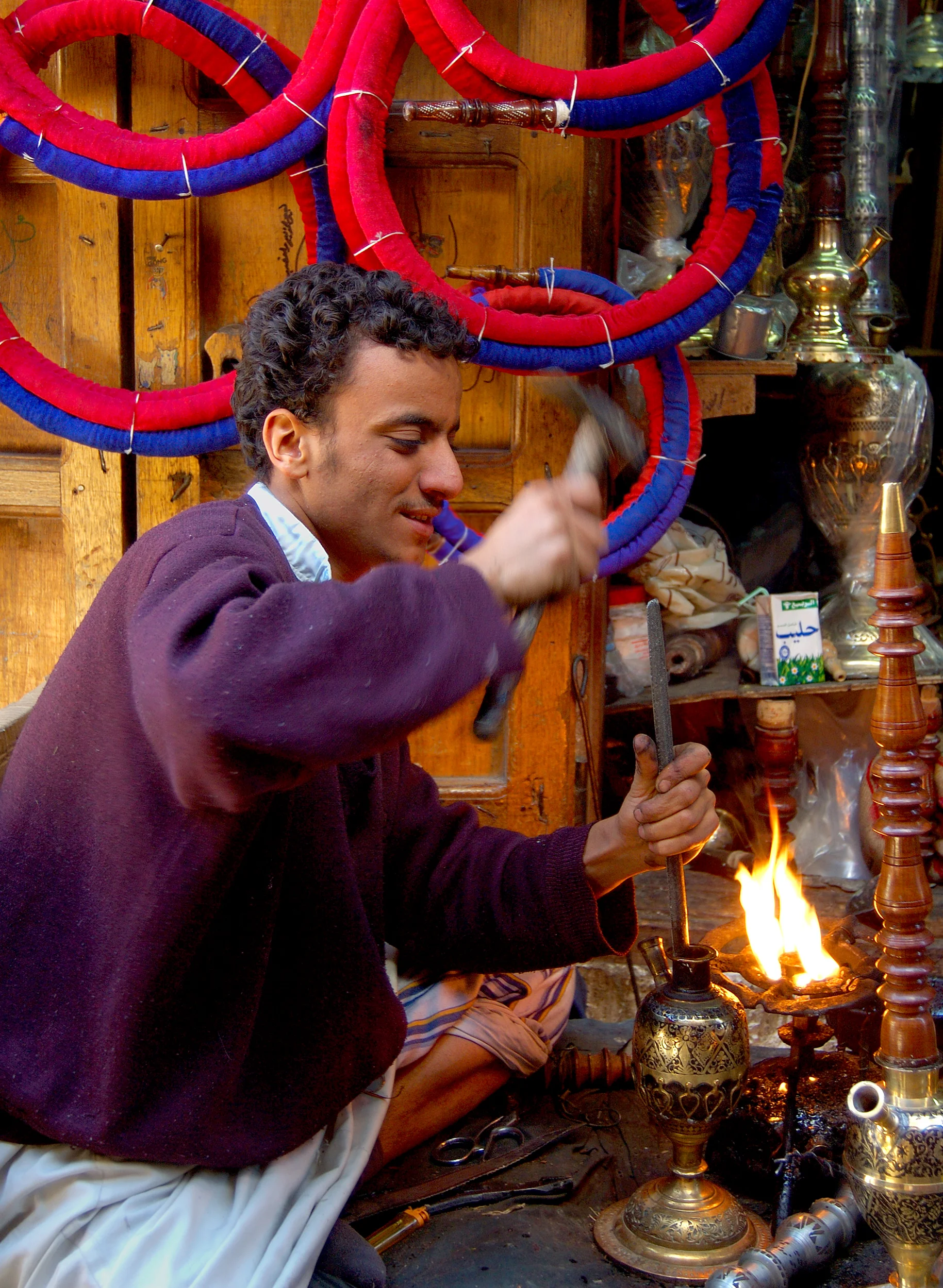 San'a, Yemen in the old city market