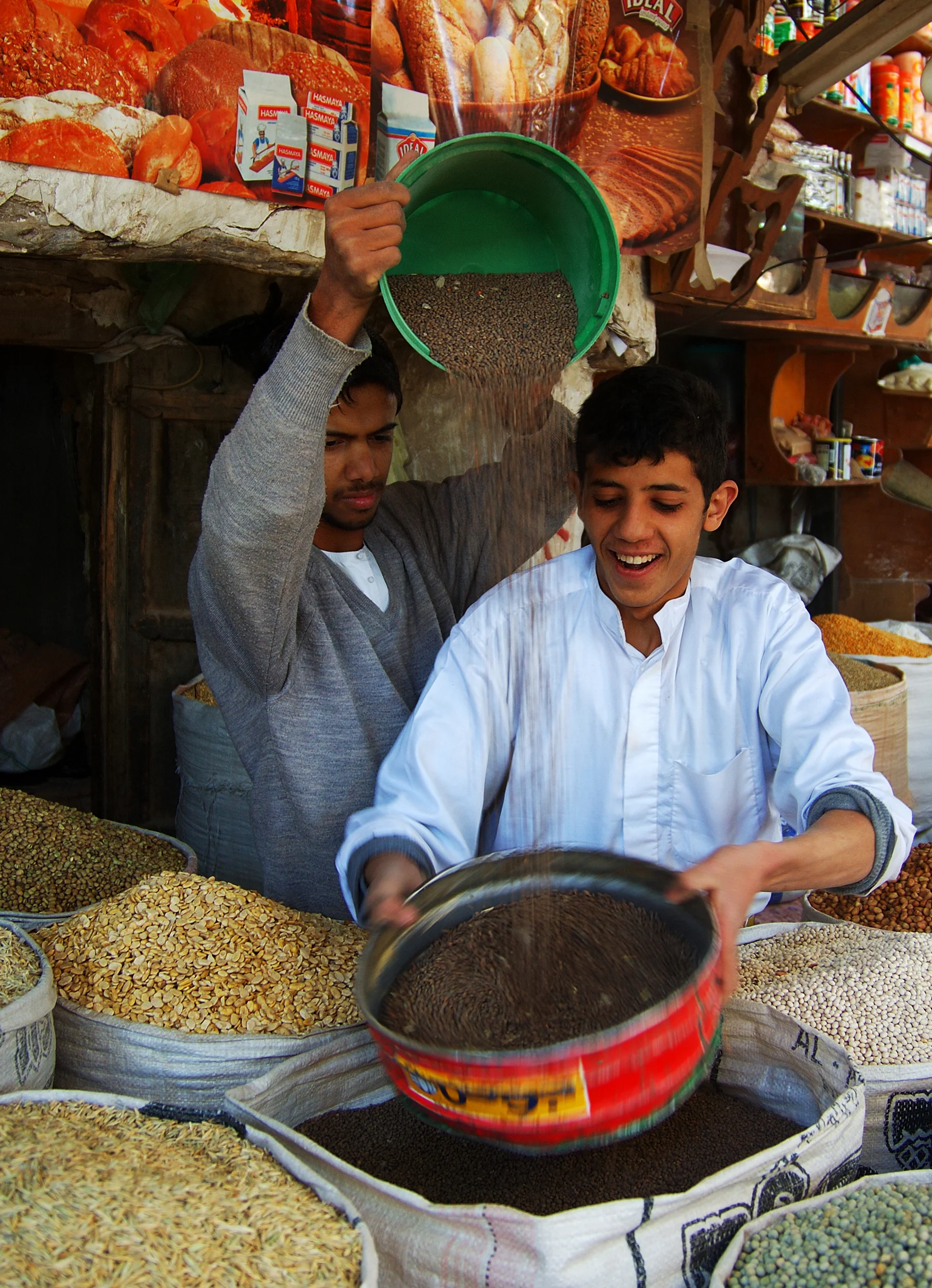 San'a, Yemen in the old city market