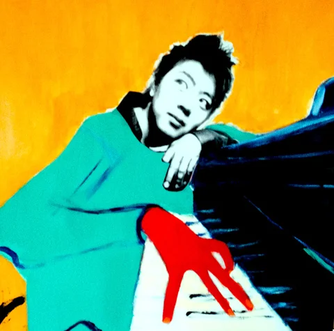 Lang Lang Mixed Media 30" X 30"