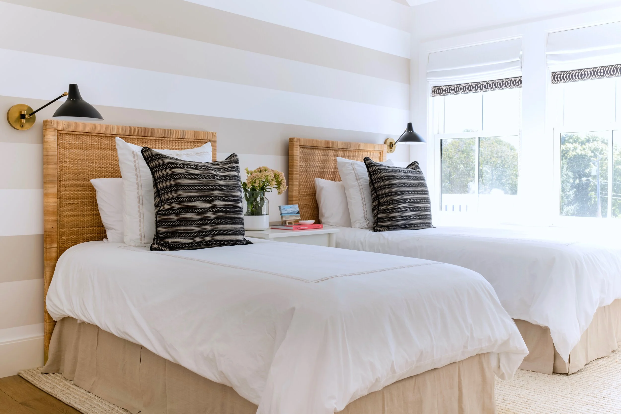 RI Beach House - Girls Bedrooms and Bath