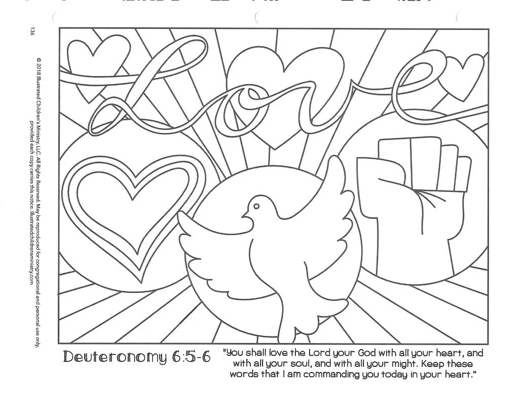 deuteronomy 6 coloring pages