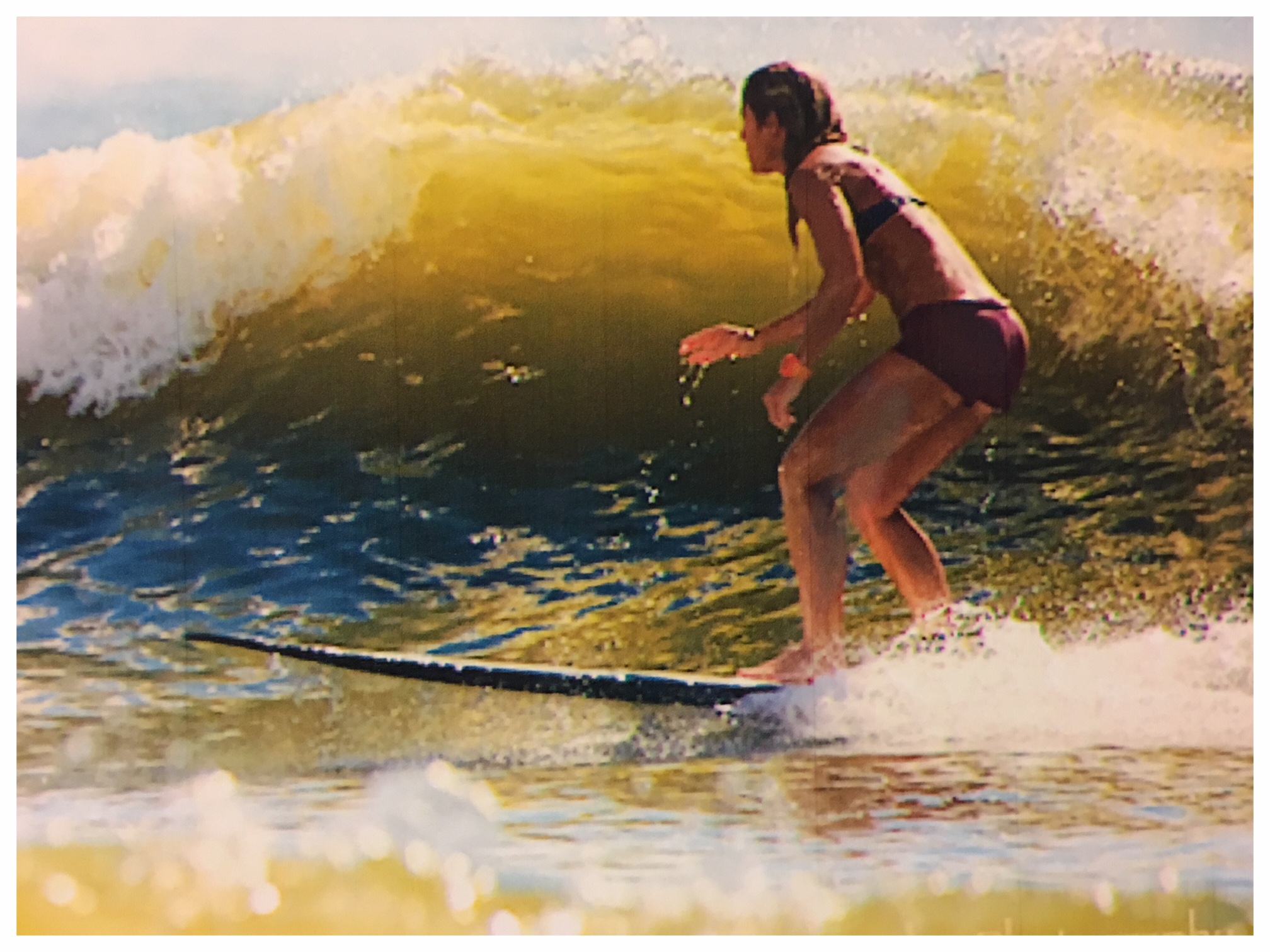 Local surfer Mary Gordon Kerr