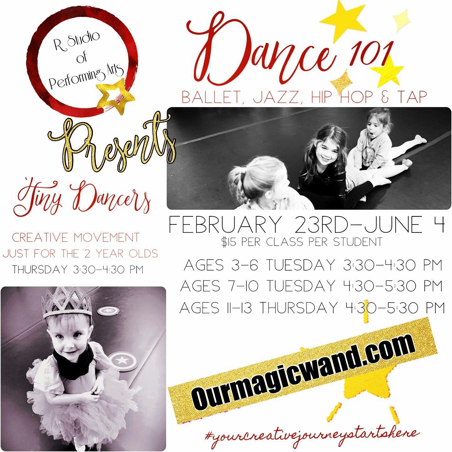 R Studio of Performing Arts Presents Dance 101 and Tiny Dancers! More Info at ourmagicwand.com @rstudioofperformingarts @companyrperformingarts #yourcreativejourneystartshere