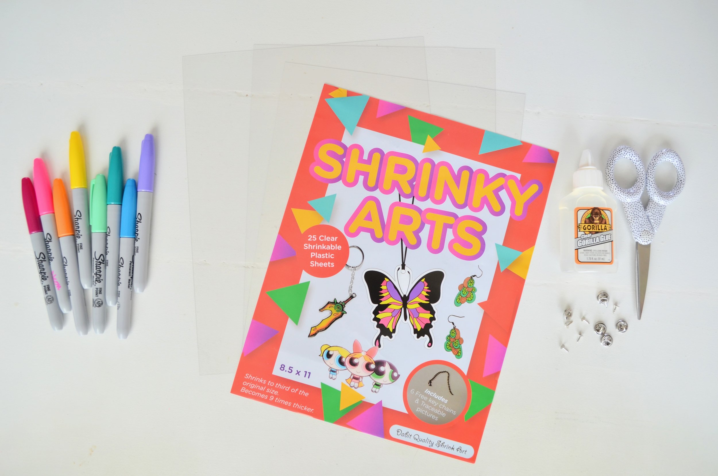 Shrinky Dinks Sheets Draw Cut Shrink Create Monograms Great Activity for Kids 