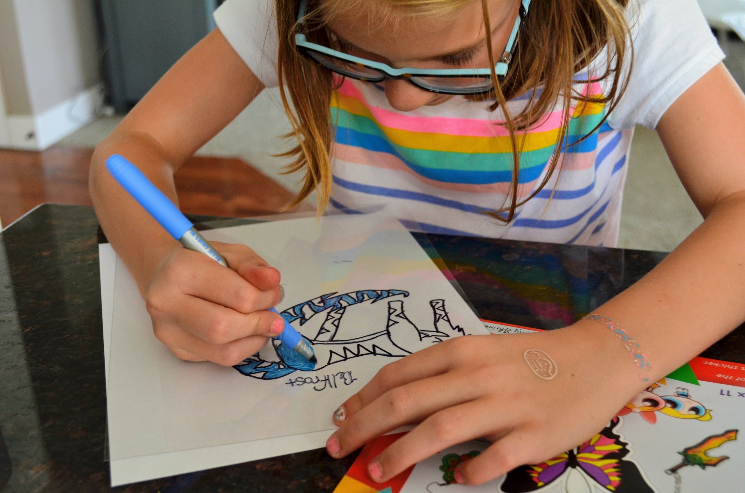 Animal Shrinky Dinks in Summer Art Camp – Art is Basic
