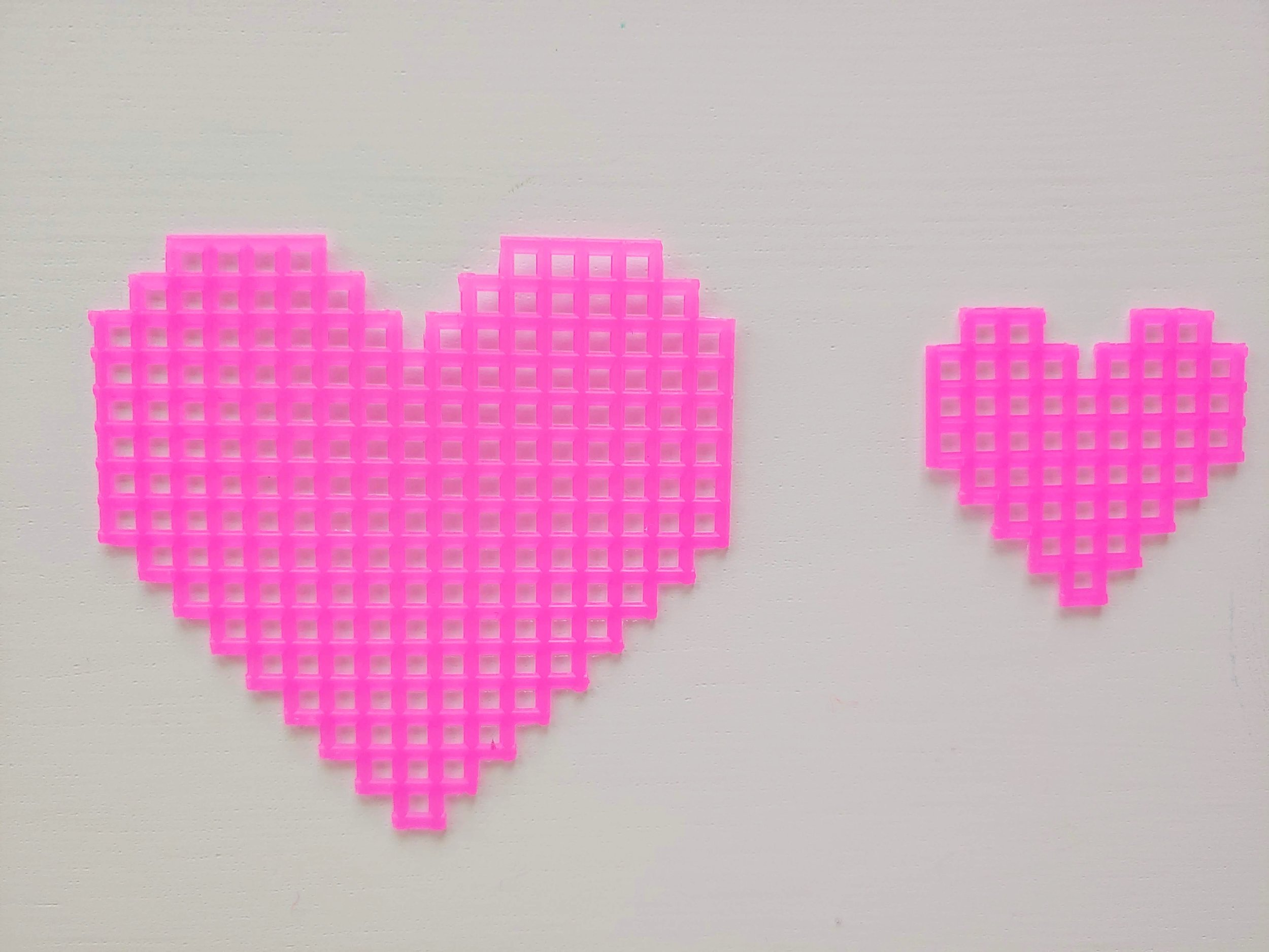 Cross Stitch Heart - Plastic Needlepoint Craft - Julie Measures