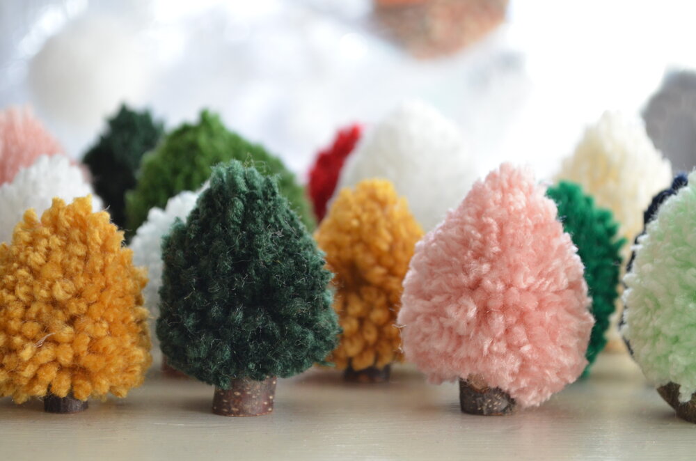 No Need to Water This Pom Pom Christmas Tree Craft • The Simple Parent
