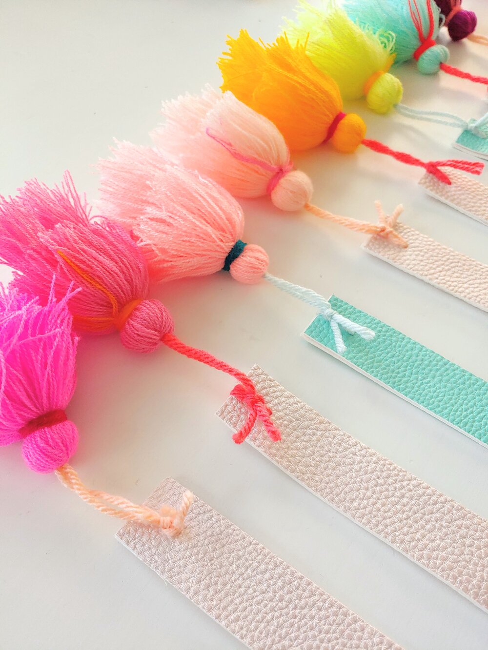 Tassel Bookmarks — Apricot Polkadot