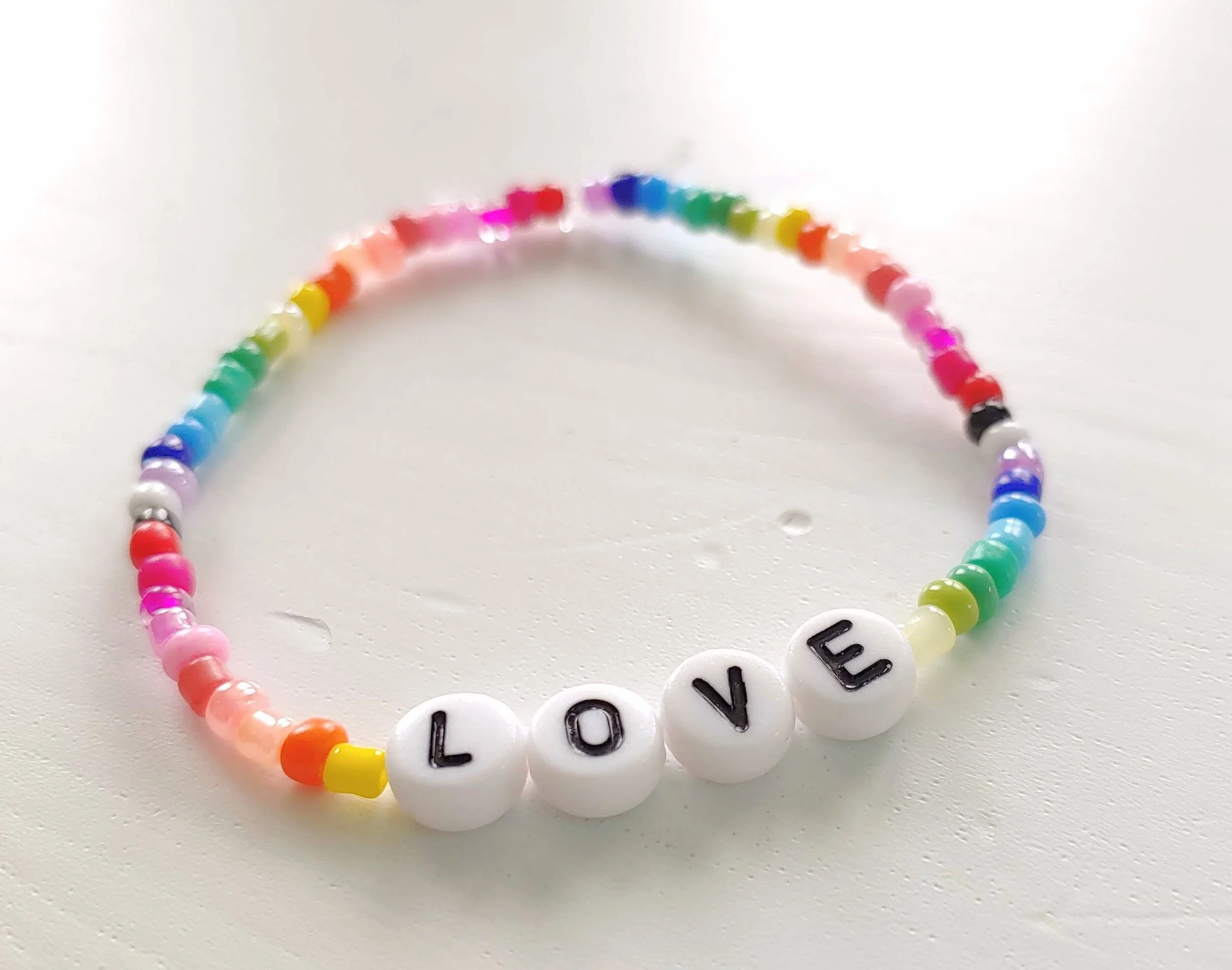 Beaded Bracelet Friendship Kits — Apricot Polkadot