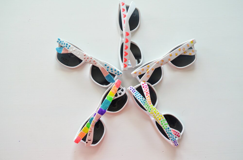 Kids Craft Camp 2020 - Week 3: Puff Paint Sunglasses — Apricot Polkadot