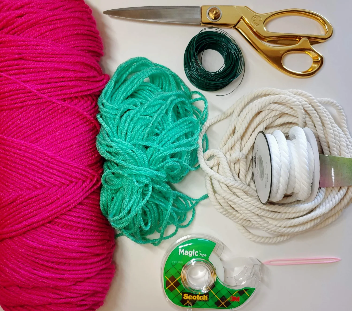 Thread Wrapped Rope Craft Yarn Wrapped Rope Candy Canes — Apricot Polkadot
