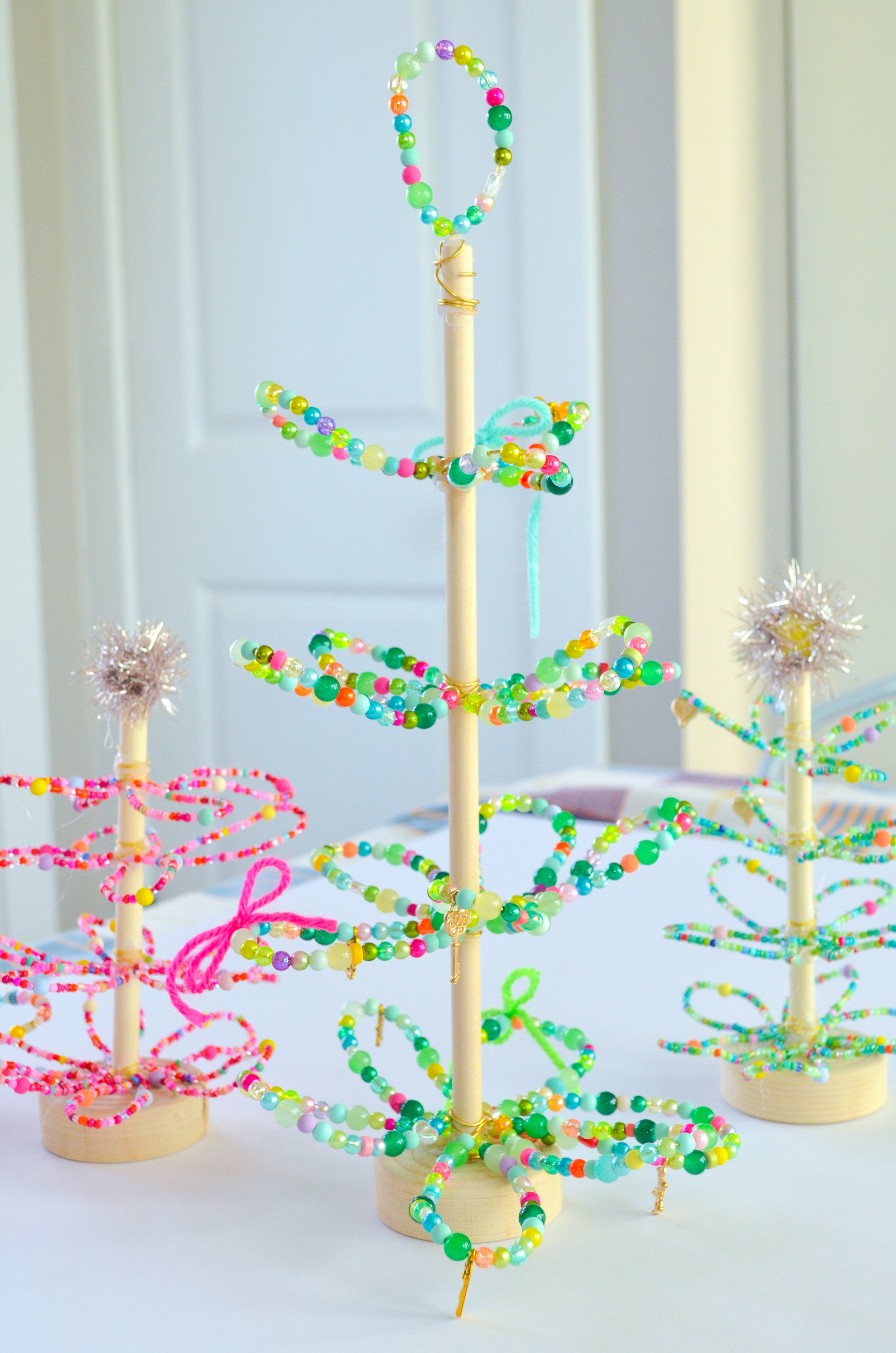 Beaded Christmas Trees