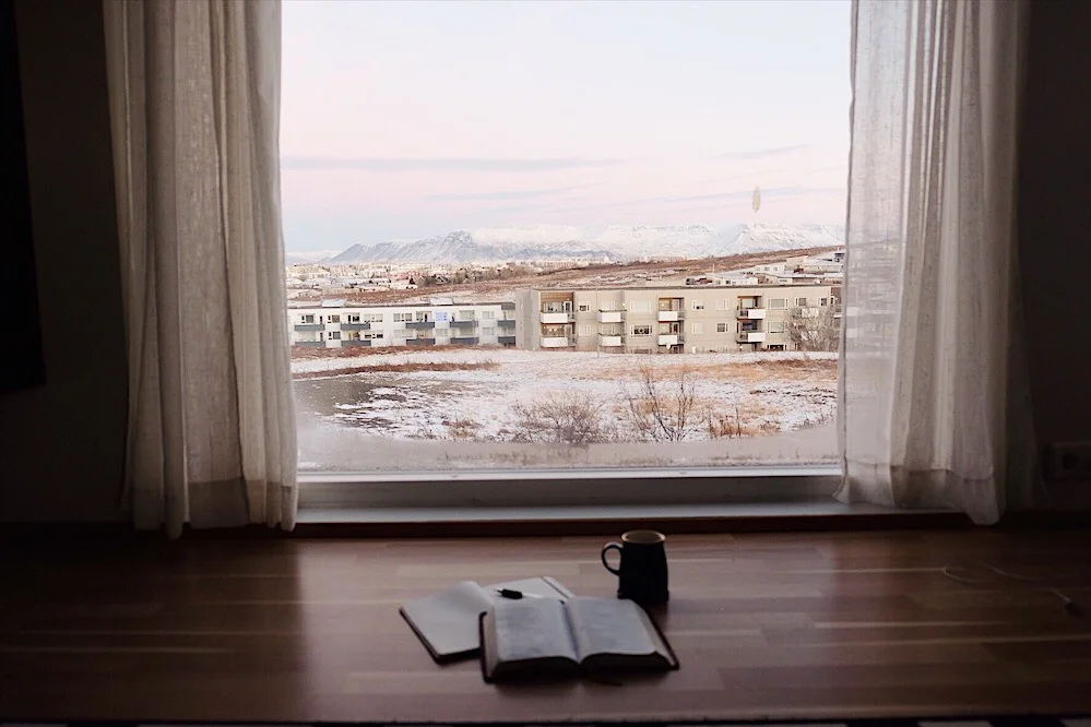 We had long layover in Reykjavik, Iceland for a few days, to pray and process and talk together about our time in Turkey. Each morning the sun rose slowly, giving us the perfect time for coffee, journaling, and a little bit of poetry.