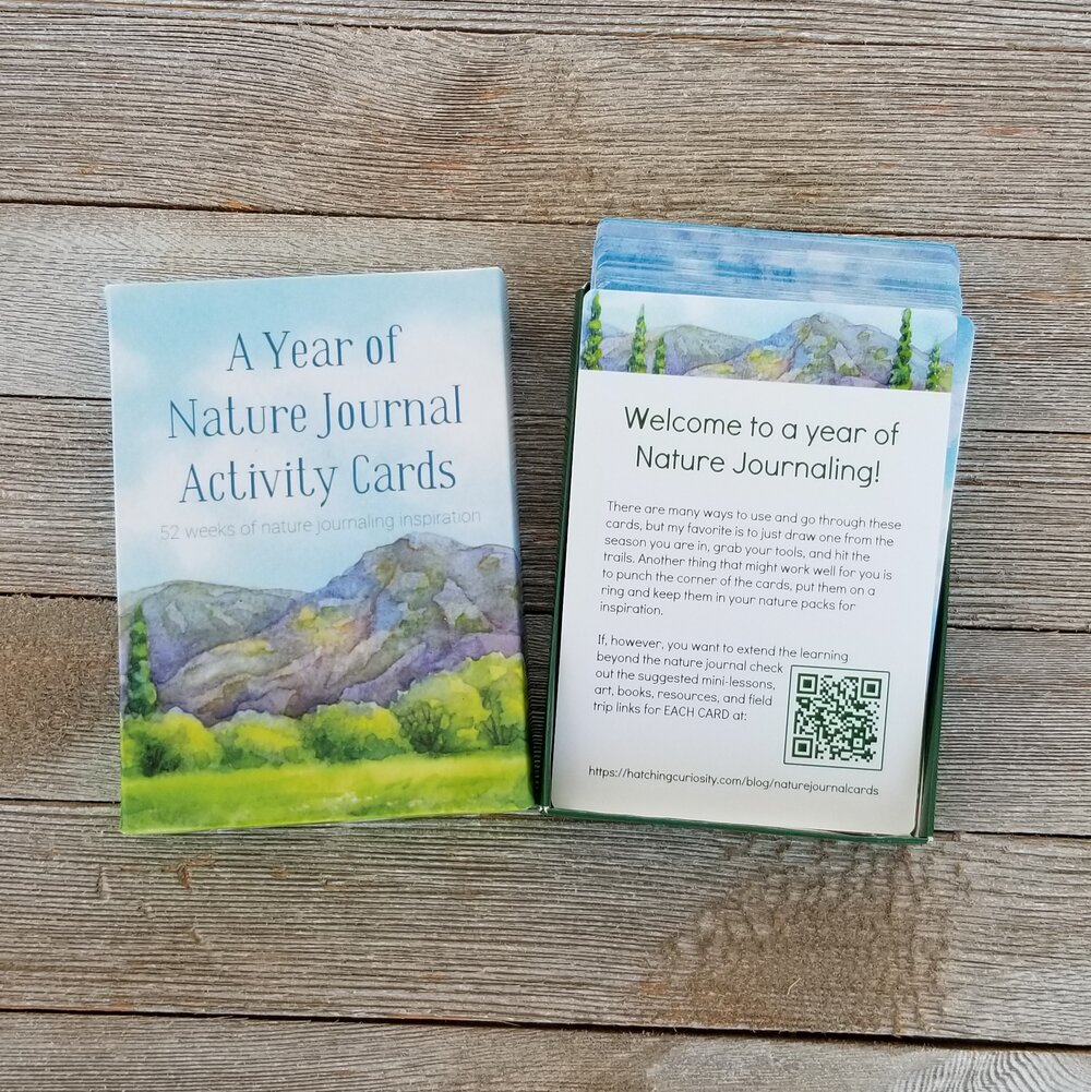 A Year of Nature Journaling Activity Cards