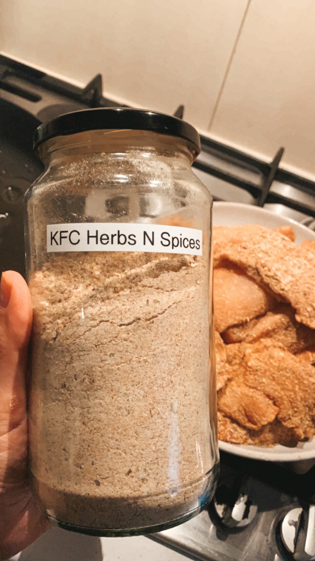 KFC recipe + crumbing mixture healthier version