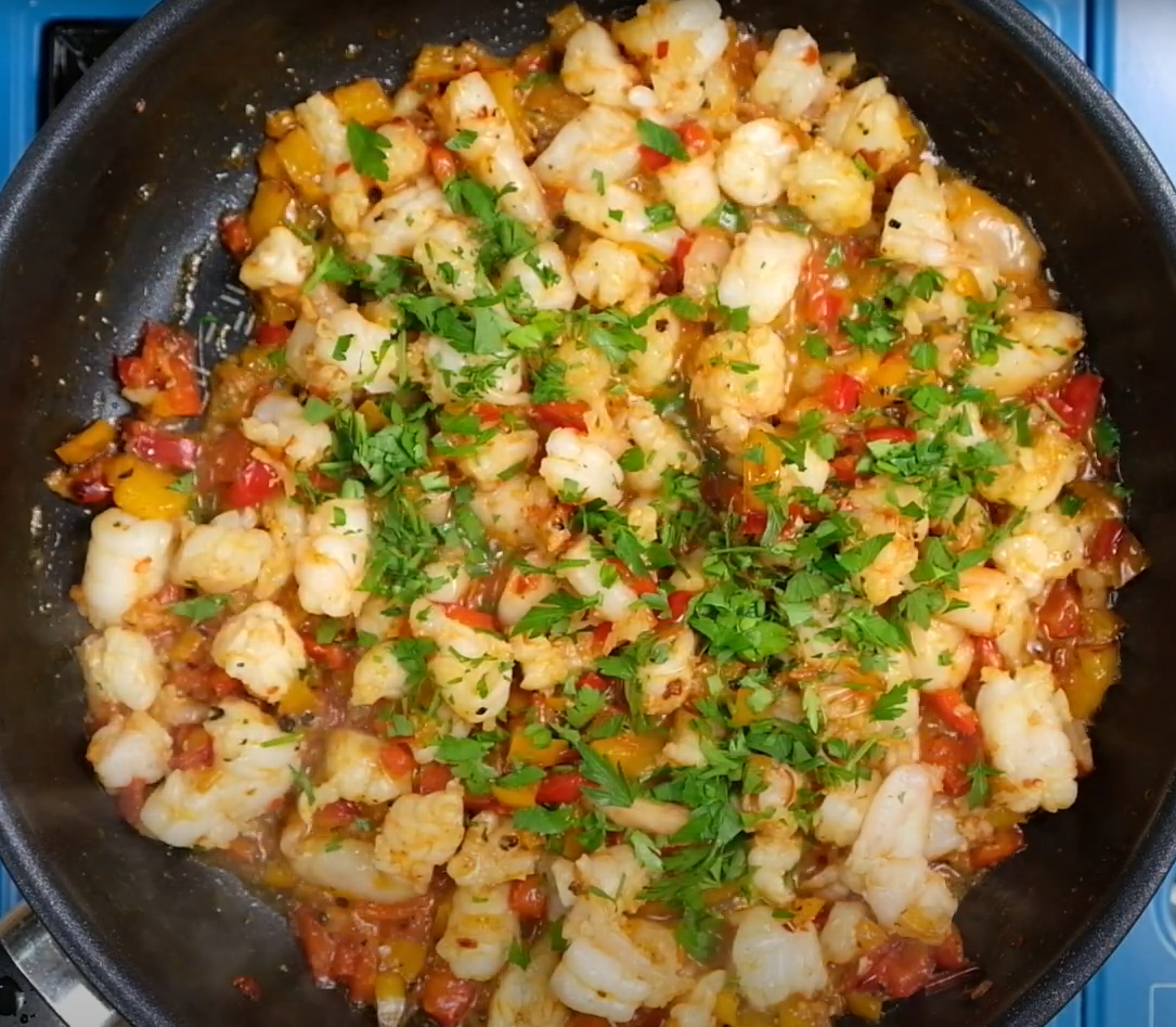 Prawn and Pepper Half Moon and Empanada Filling