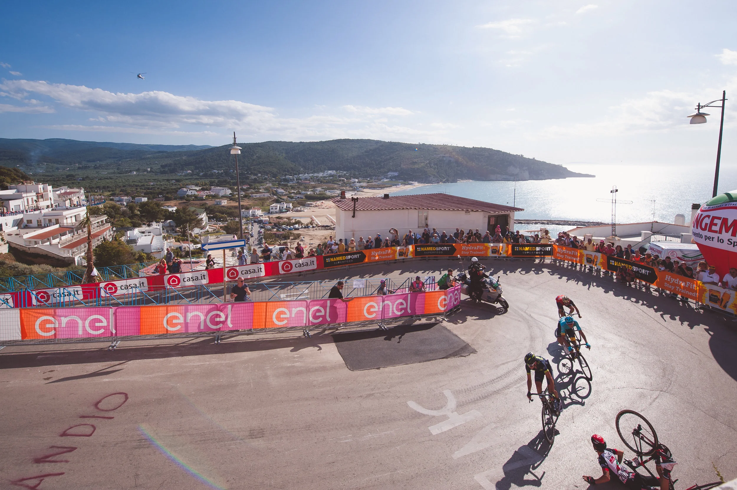Valerio Conti crash in Peschici.