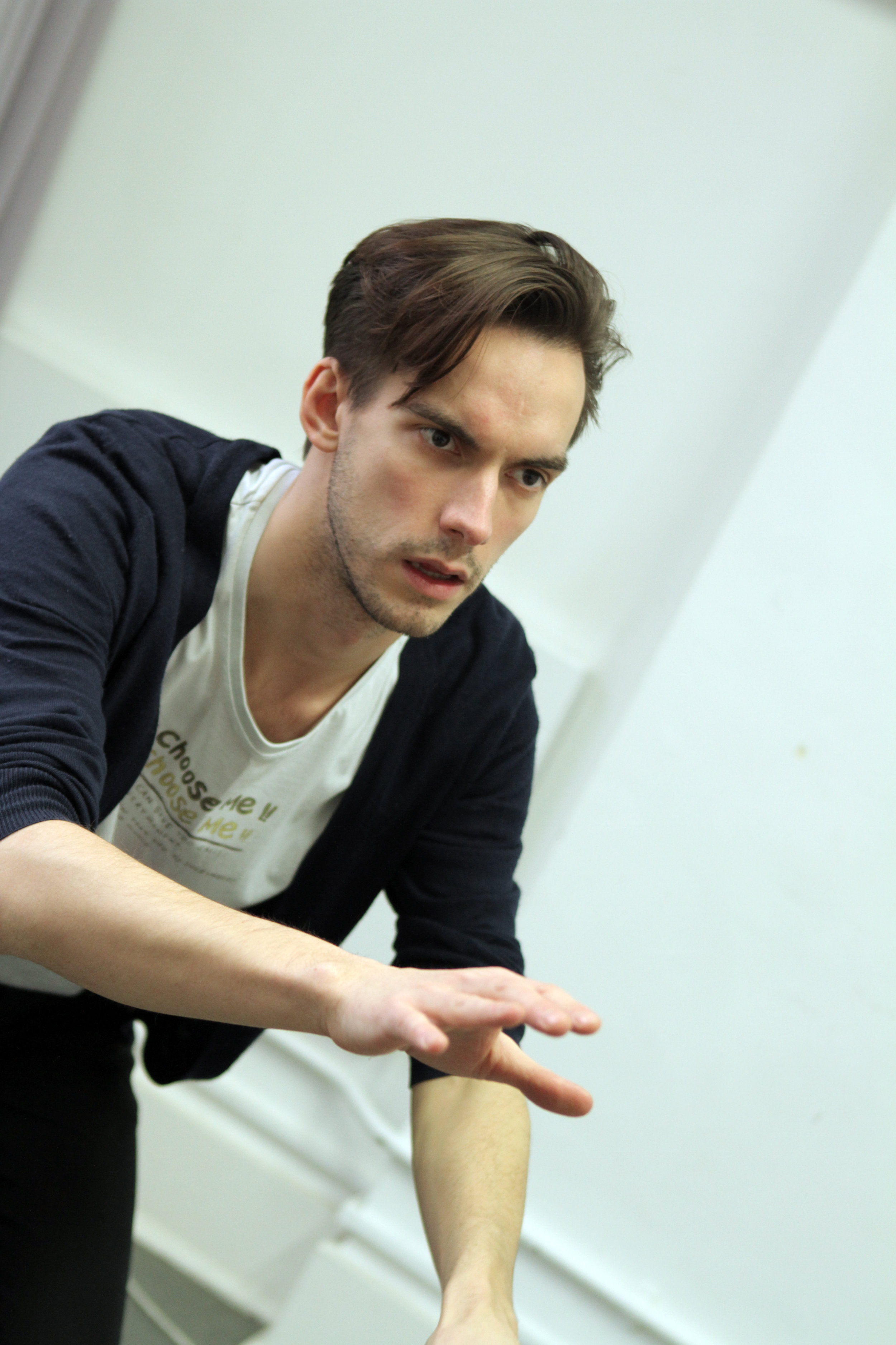 Joe Eyre in rehearsal