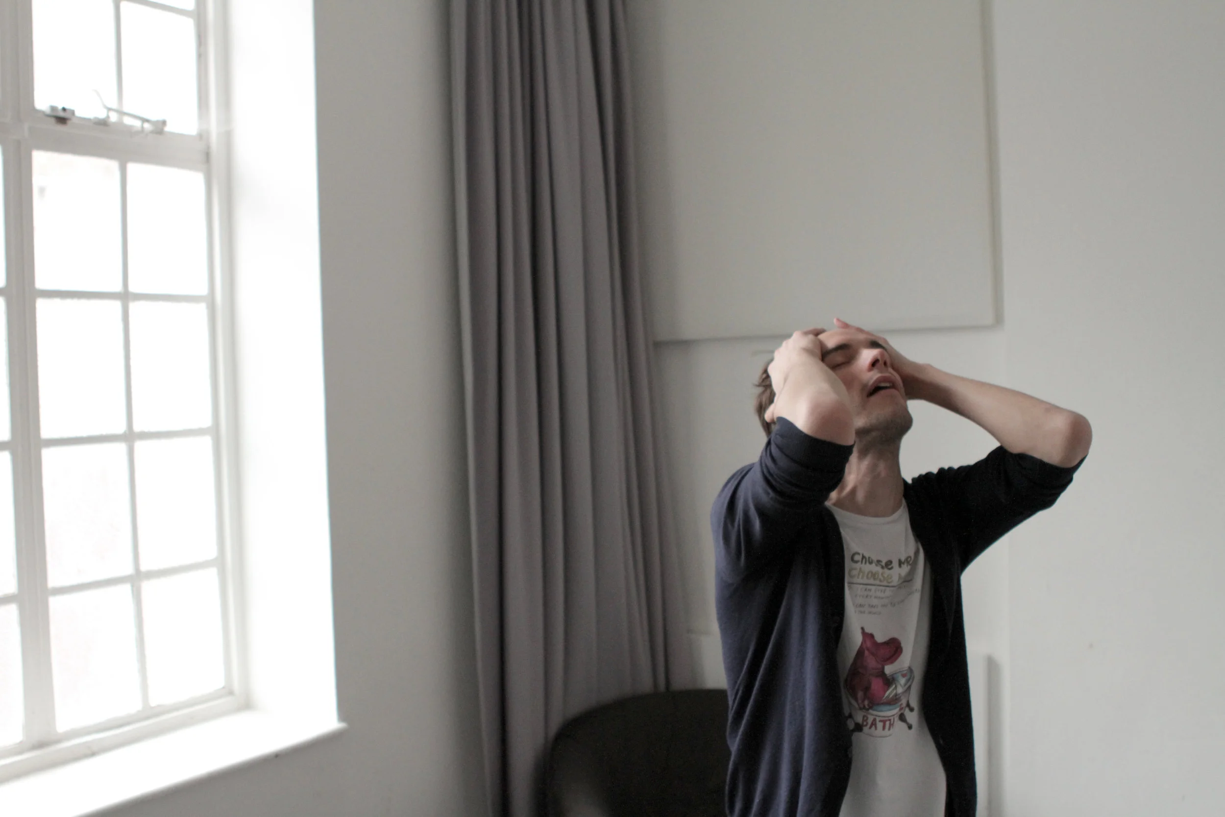 Joe Eyre in rehearsal