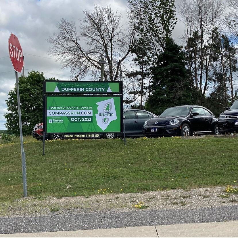 Have you seen our signs around Dufferin County? Visit www.compassrun.com to register! Prices increase July 1st.

#compassrun #compassrunforfood #orangeville #shelburne #grandvalley #dufferincounty #dufferincountystrong