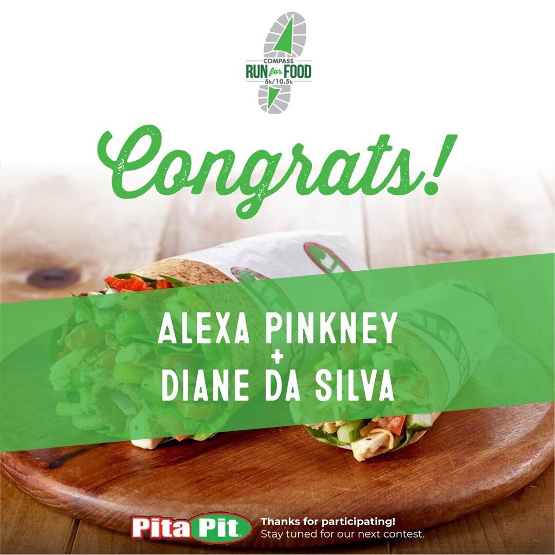 🎉 CONGRATULATIONS! 🎉
Last week we asked what you enjoyed most about Compass Run for Food and we had so much positive feedback! Thank you to everyone who participated and congrats to our winners Alexa Pinkney and Diane Da Silva. Please send us a PM 
