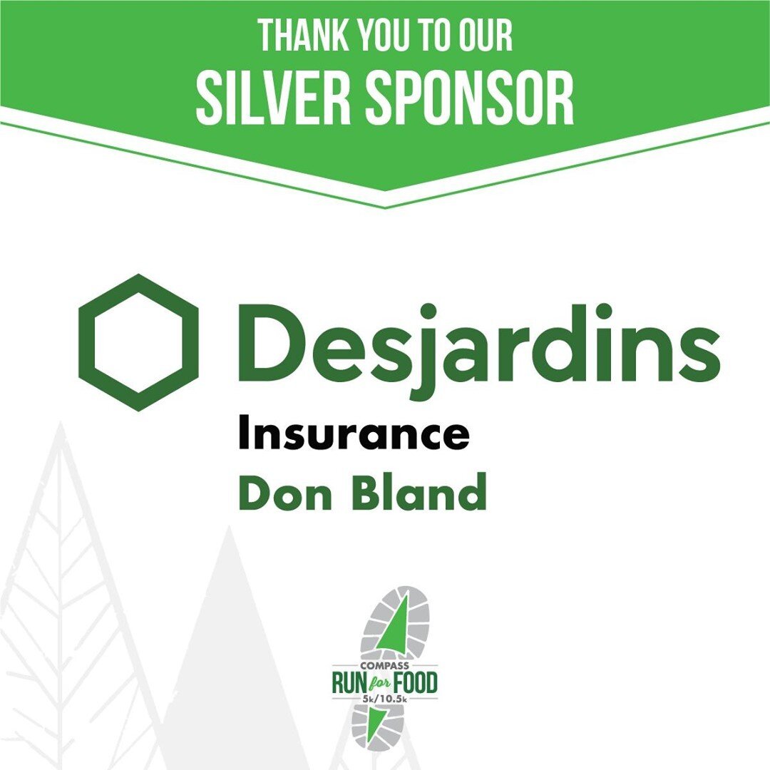 Our silver partner Desjardins Insurance, Don Bland has been a strong supporter of the Compass Run for Food since 2018. Thank you for helping to make Compass Run for Food on October 2nd, 2021 a success! www.donbland.com #CompassRun4Food #Orangeville #