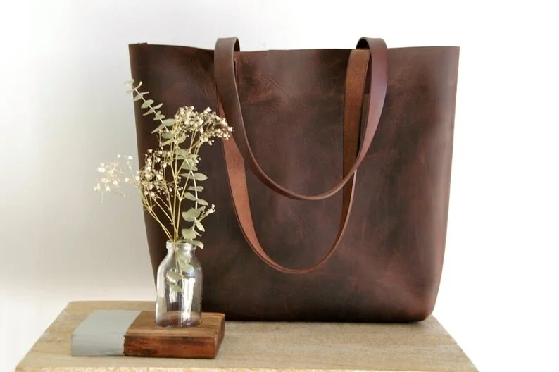 large brown purse