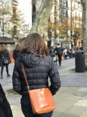 Mini Cap Sa Sal Bag. Small Crossbody bag in Cognac /Tan Leather