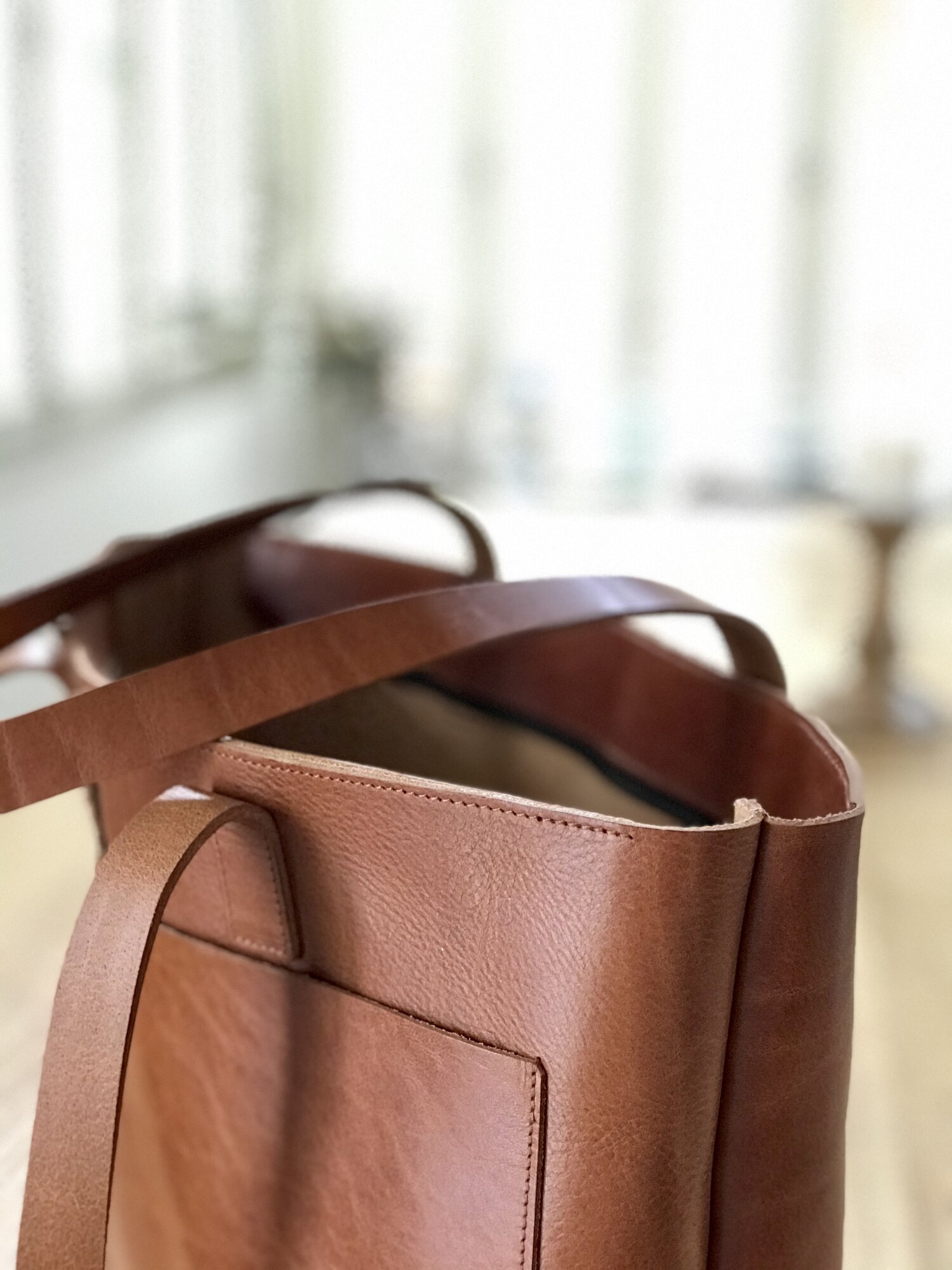 Brown Leather Tote Brown Leather Bag Large Brown Tote 