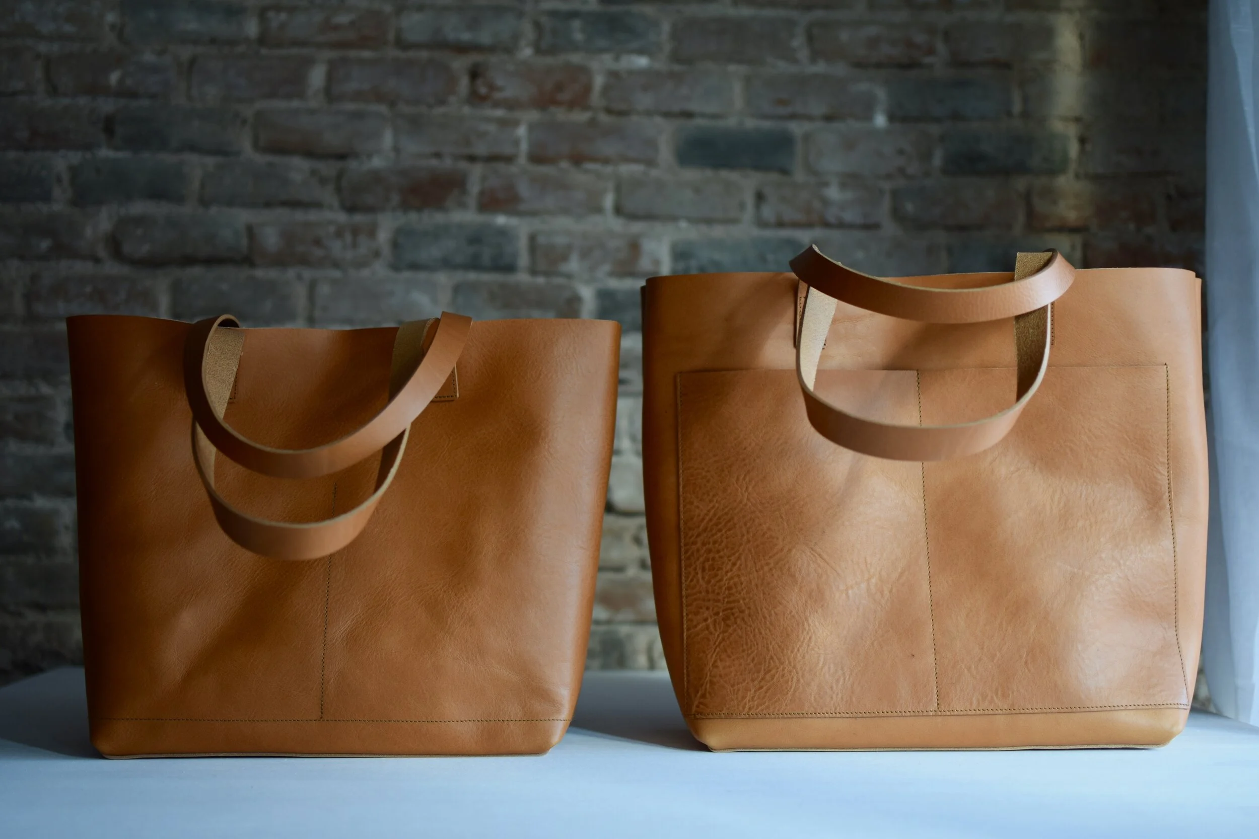 soft tan leather handbag