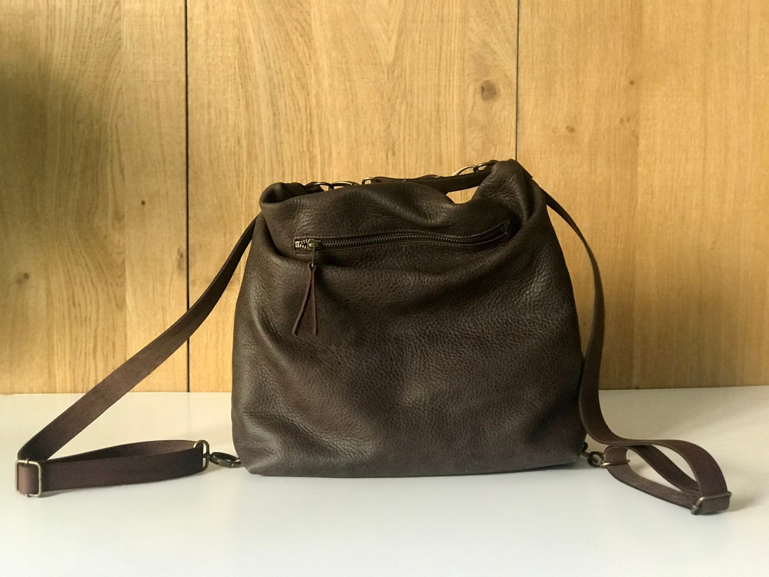 Multipurpose Genuine Women Leather Bag | 3 in 1 Convertible Hand Bag, Shoulder  Bag & Backpack | Hobo Travel Bag | Donos Backpack | Tote Bag — Vermut  Atelier