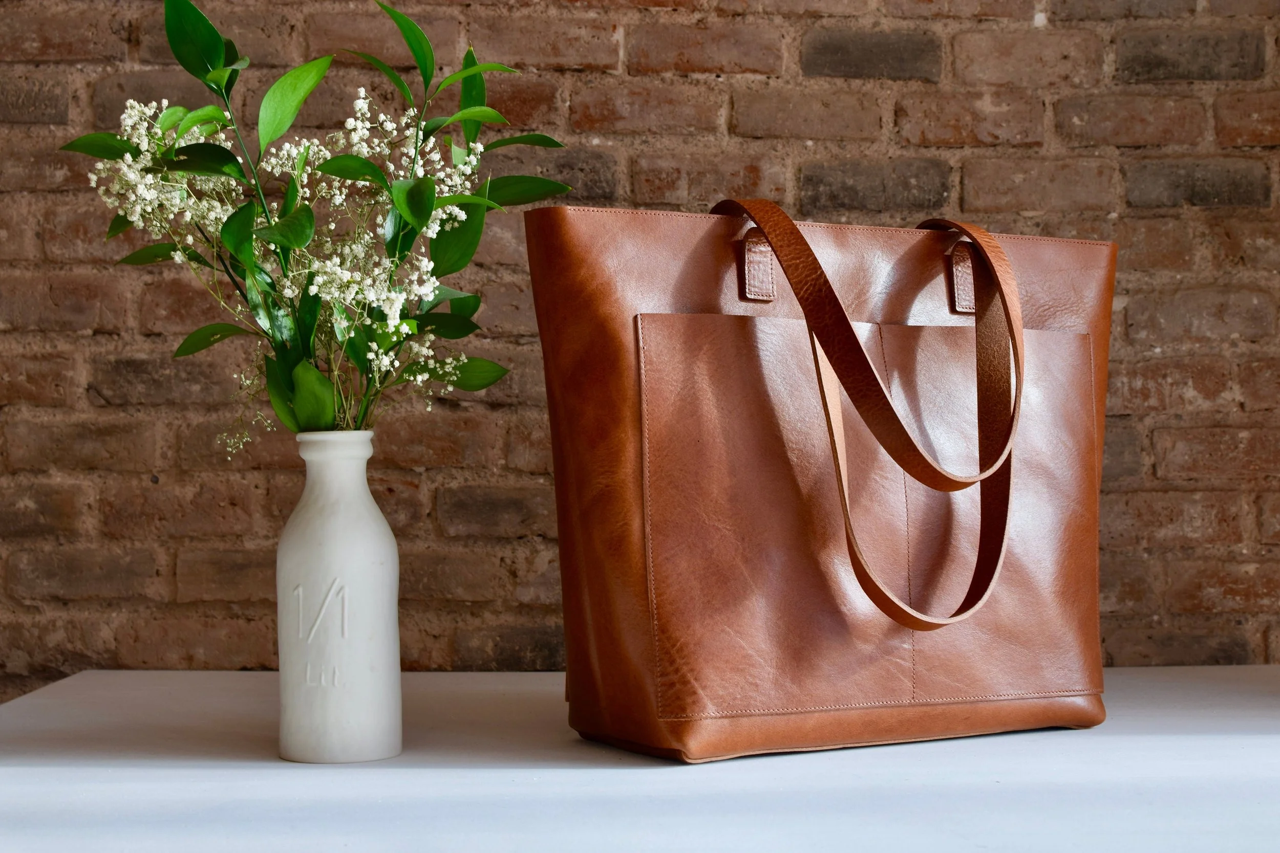 Leather tote bags nz Clearance