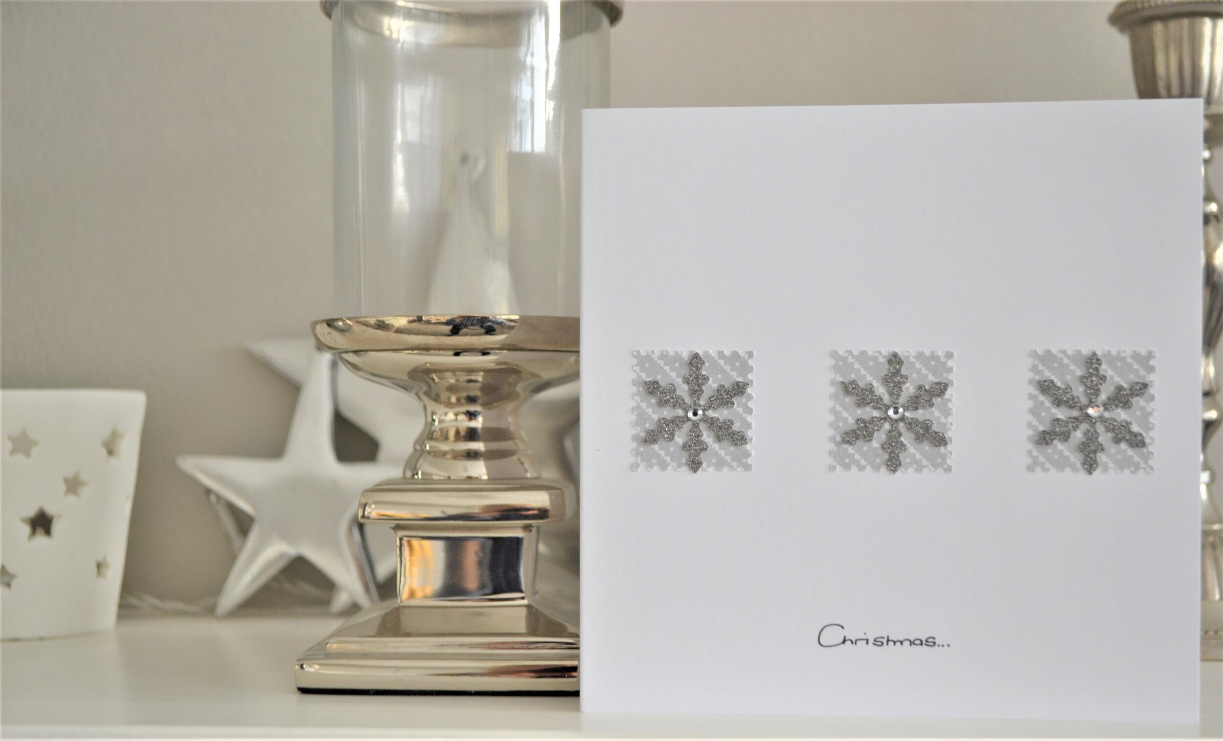 Trio of Silver Snowflakes
