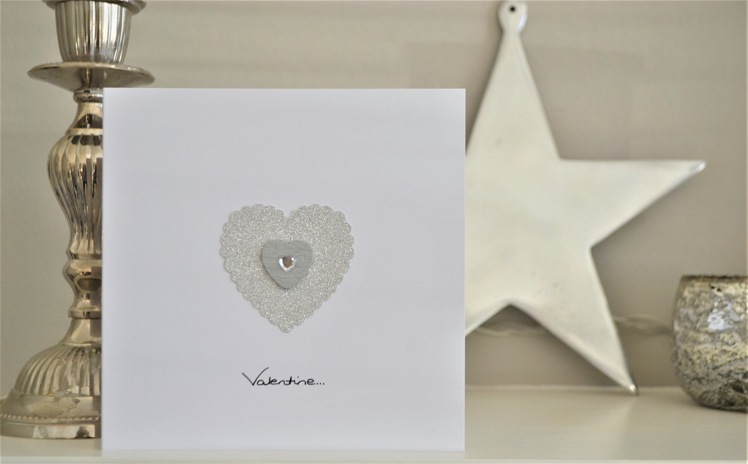 Silver Glitter Star