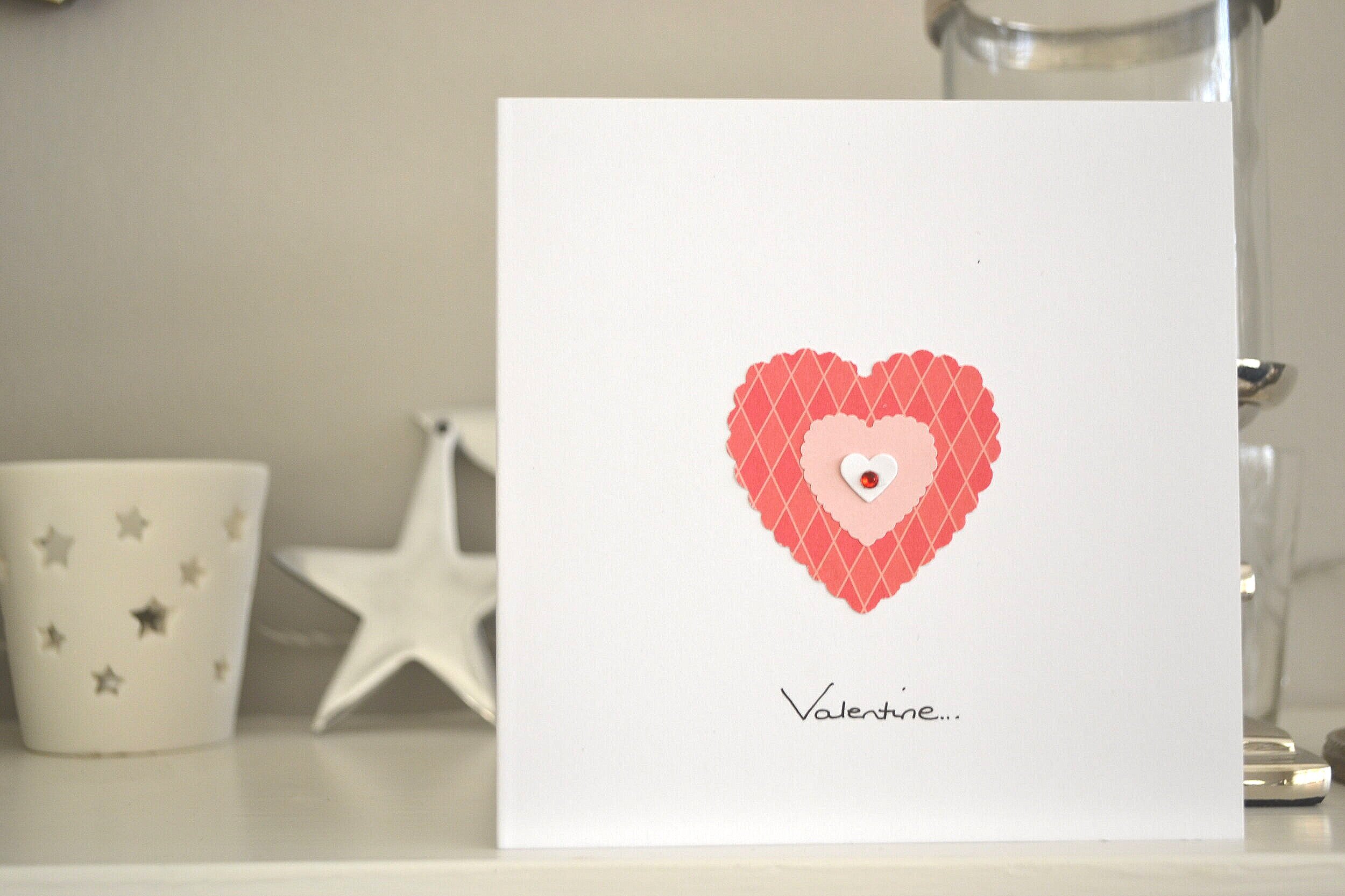 Red Checked Heart