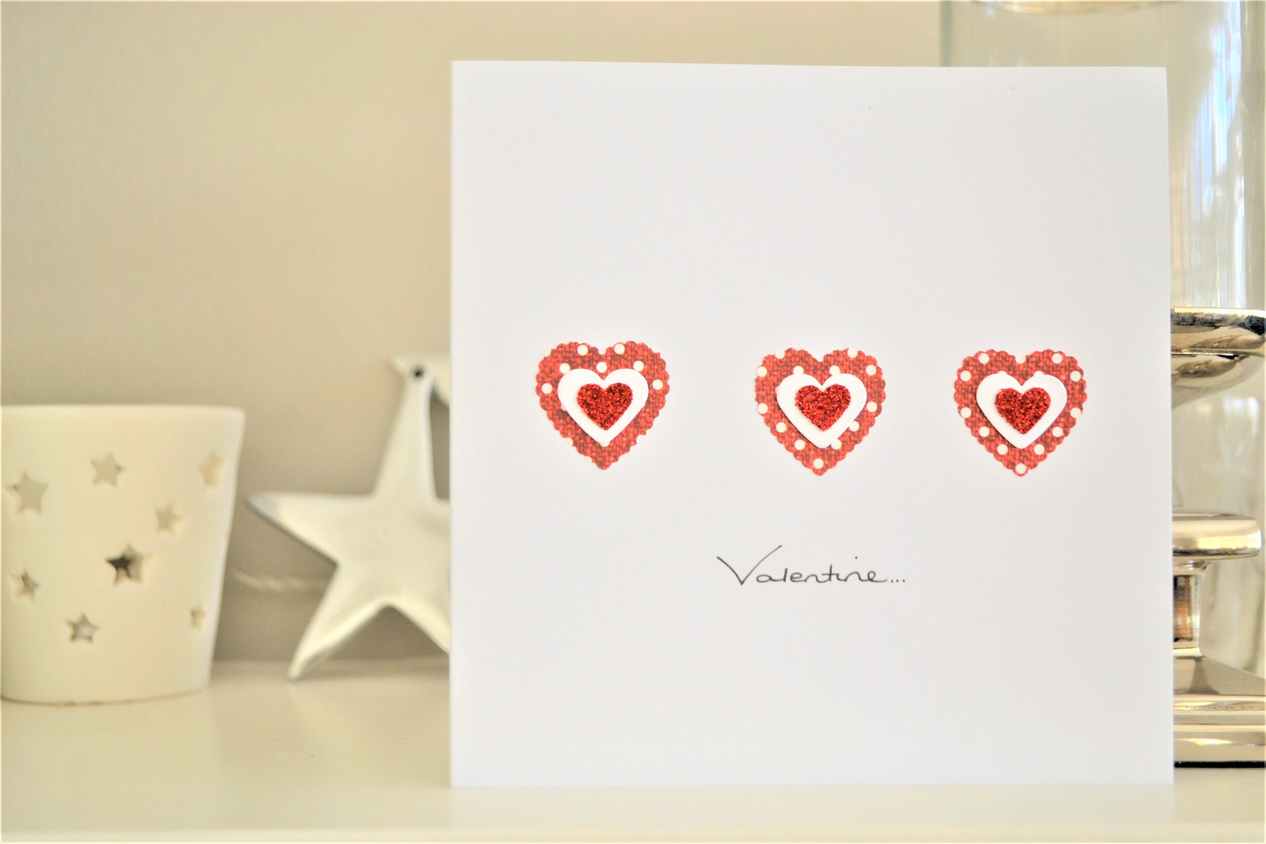 Glitter Red Hearts