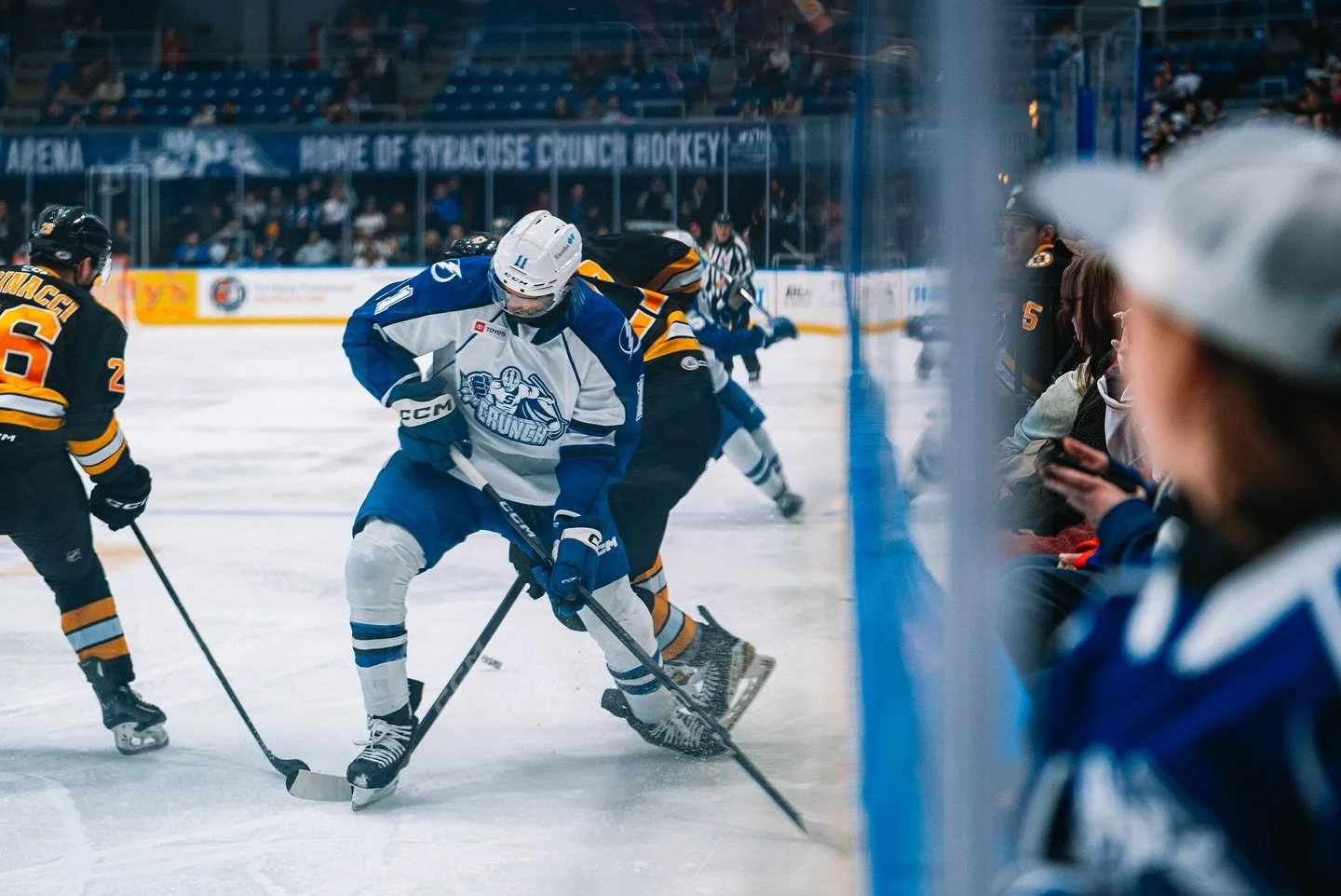A heartfelt thank you to the @syracusecrunch for welcoming me behind the glass earlier this week 💙🏒

#AHL #SyracuseCrunch #ProvidenceBruins #Hockey