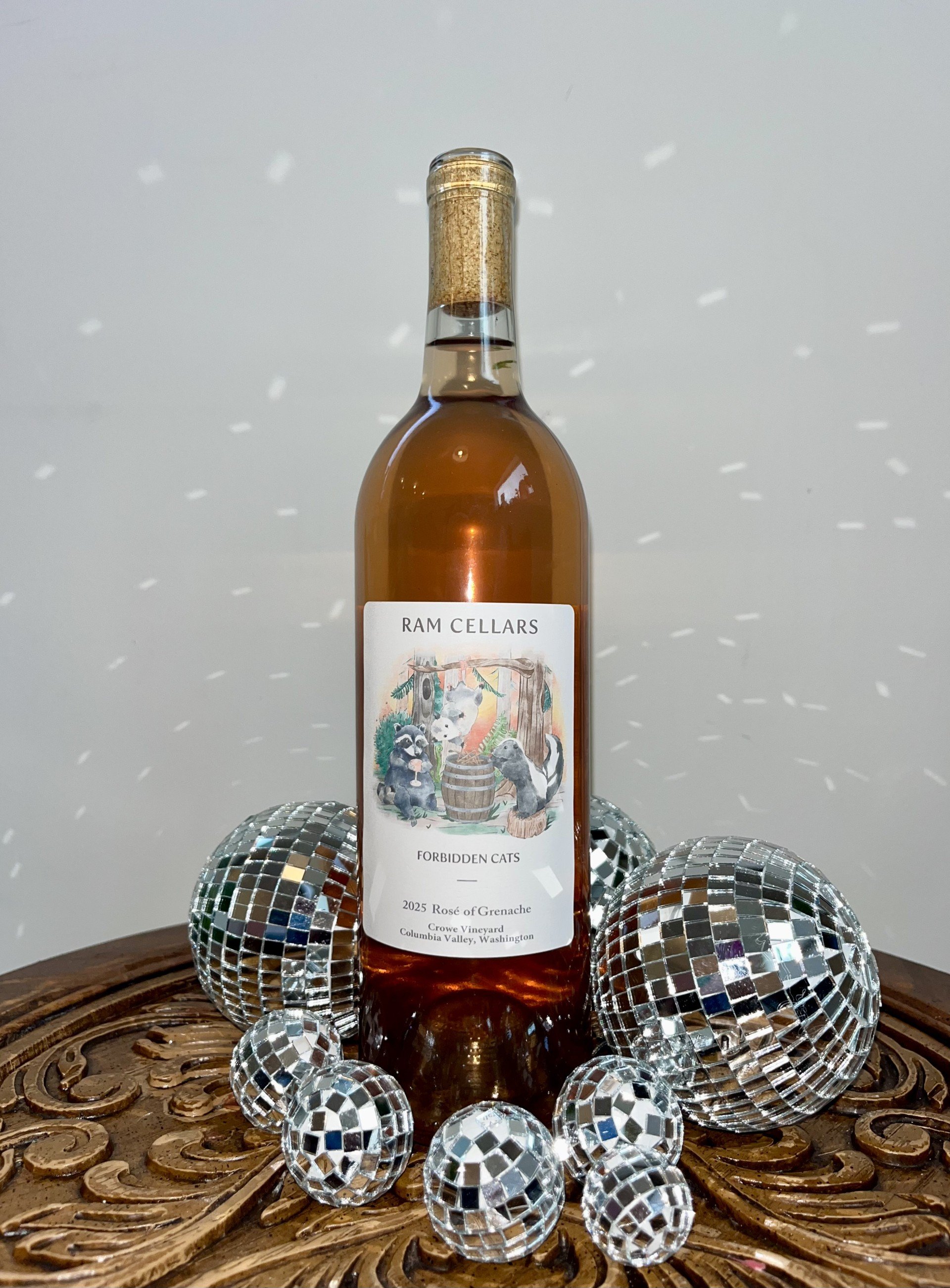 2025 Forbidden Cats label rose of Grenache disco balls.jpg