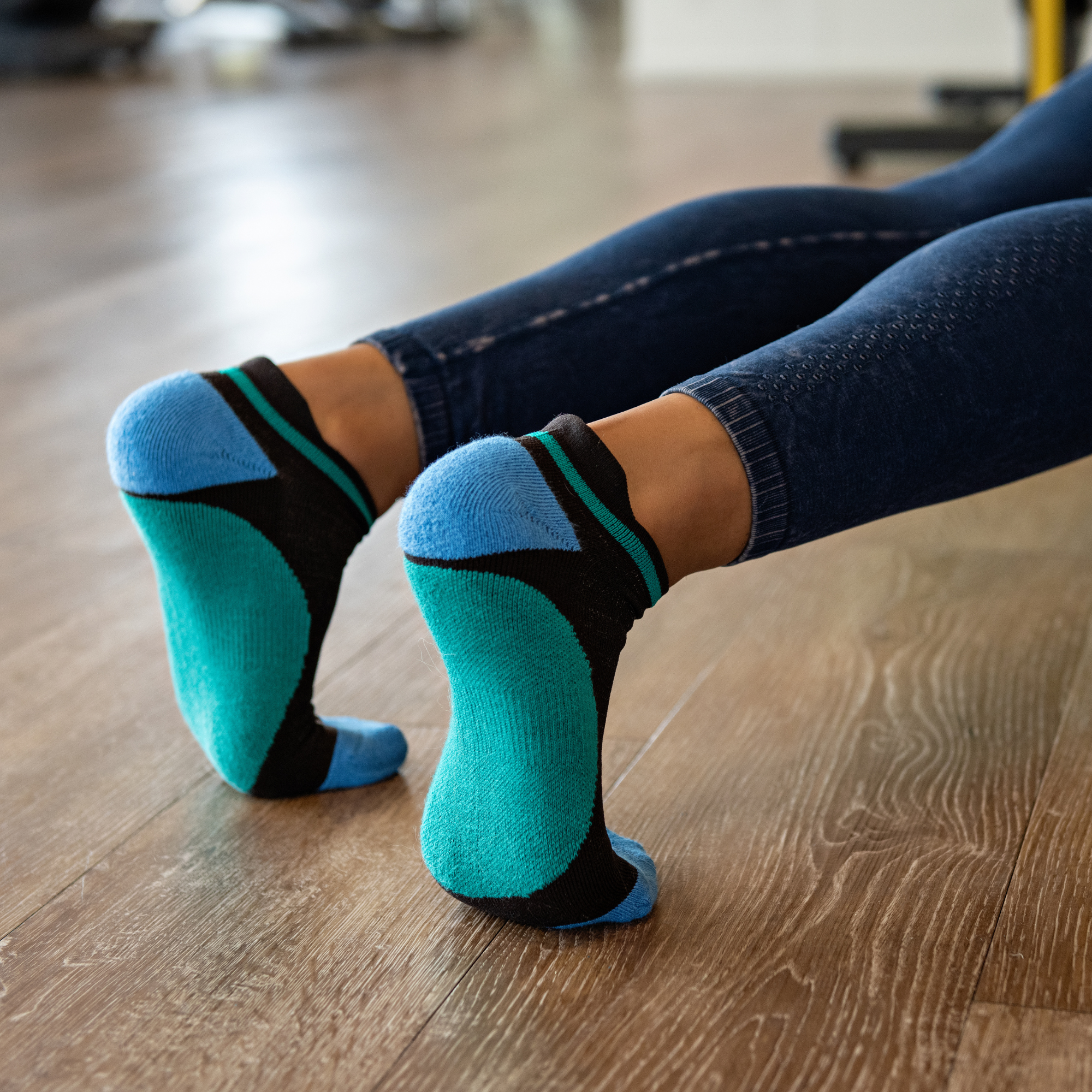 Socks made with silver fiber yarn inhibit the growth of bacteria and eliminate odor