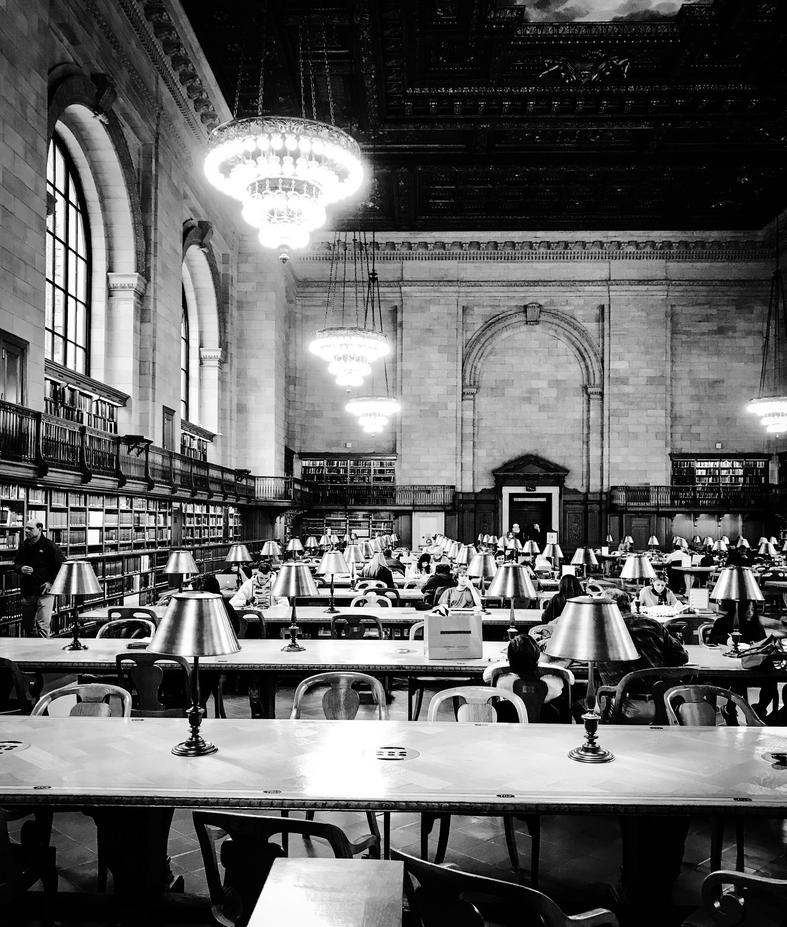 Rose Main Reading Room (opened 1911), NYC Public Library, New York City, NY
