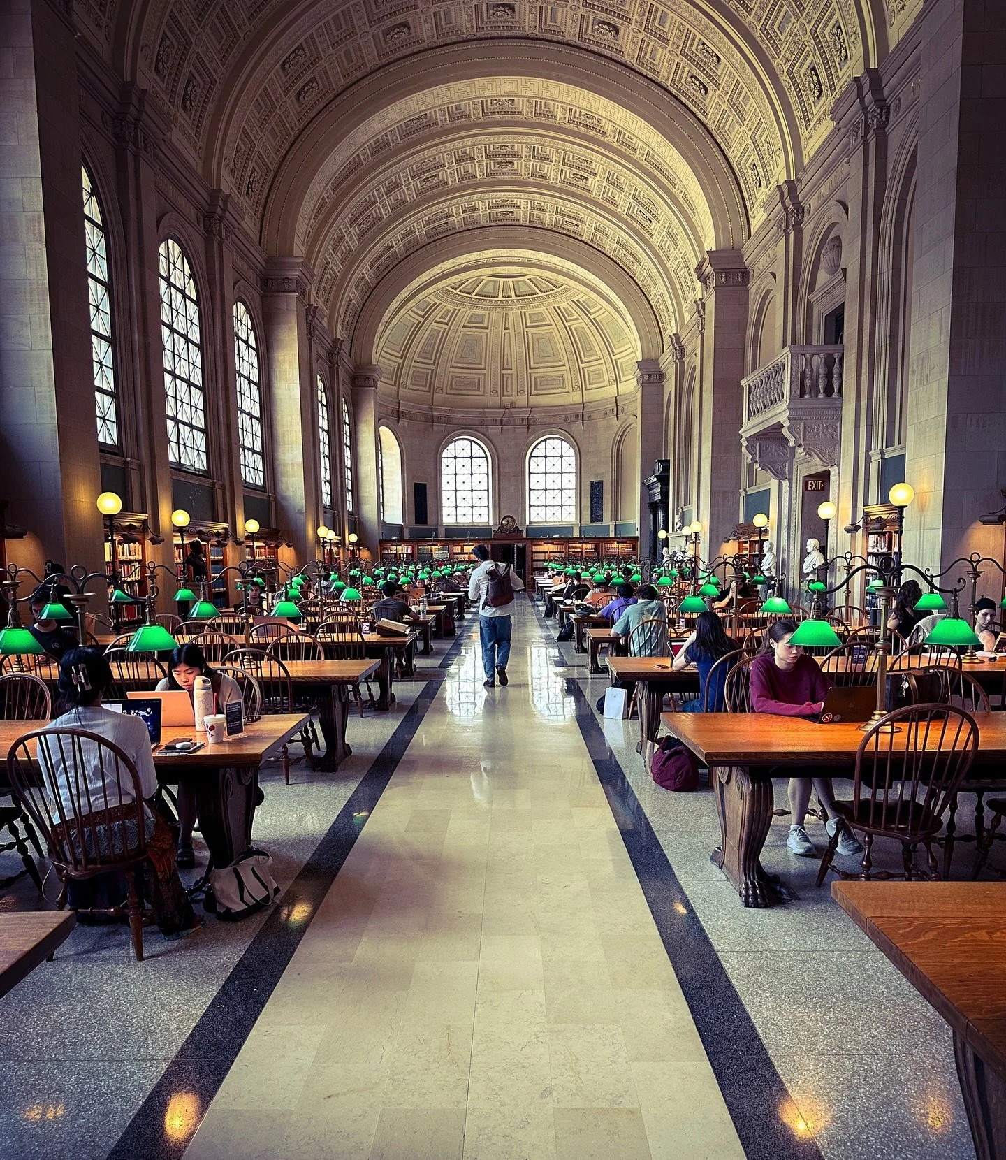 Bates Hall, Boston Public Library #library #classic #timeless #architecture #boston @bplboston #libraries #bostonpubliclibrary