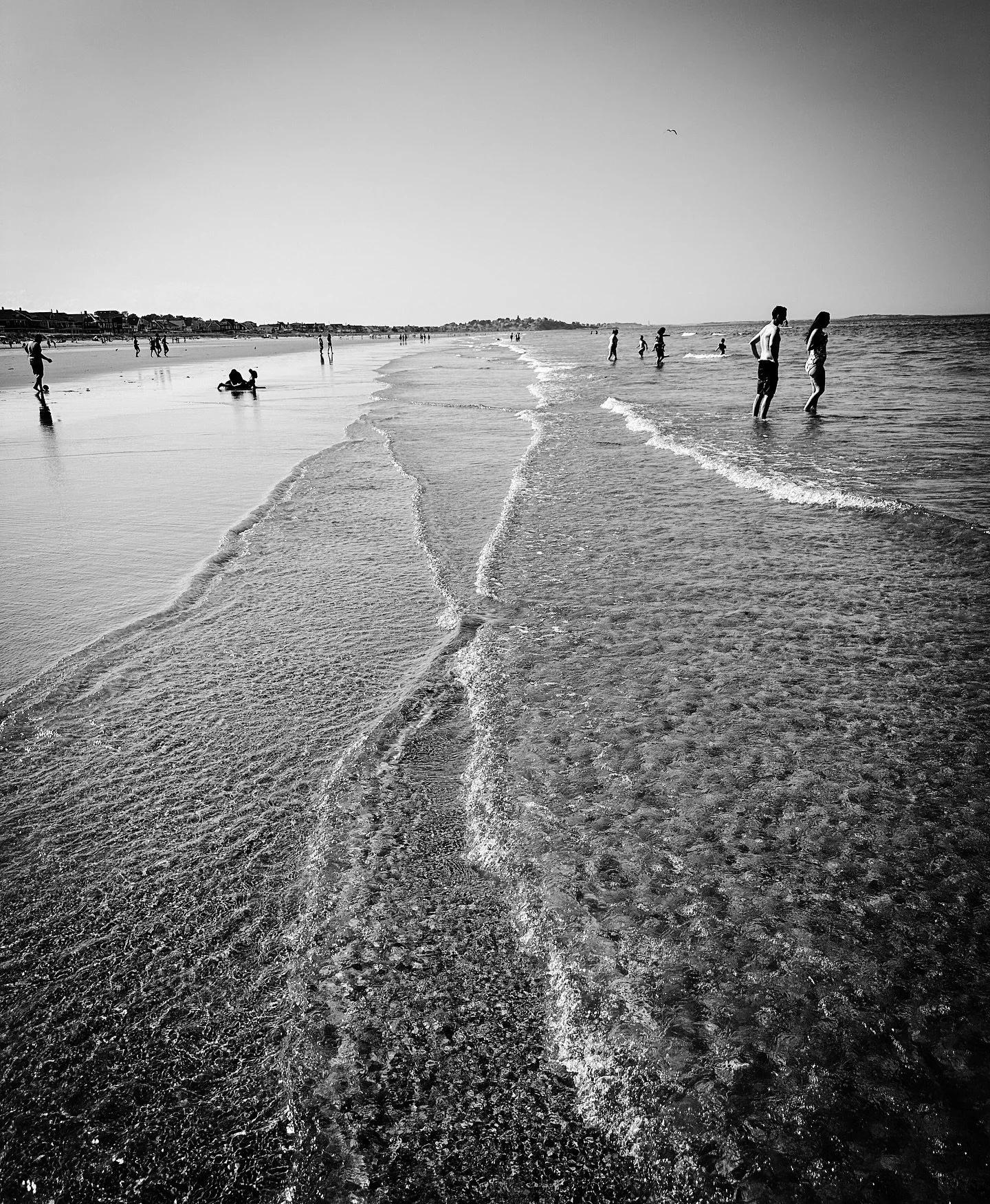 Ocean! 🌊 (Nantasket- one of my all-time favorite beaches) #ocean #beach #oceanbeach #blackandwhitephotography #blackandwhite #colors #colorphotography #summer #timeless