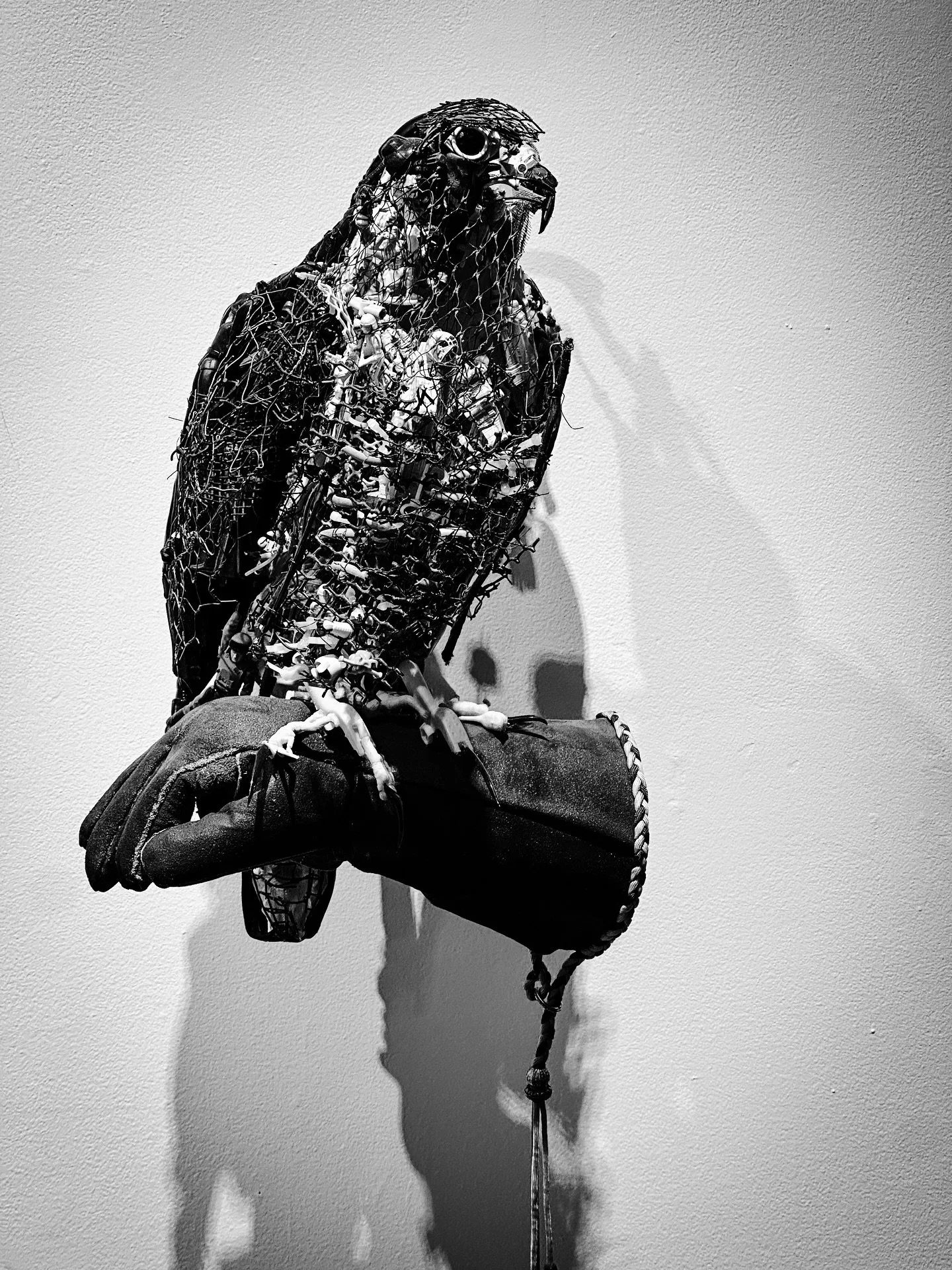 Millennium Falcon- Art by Thomas Deininger (front view, side view) @artmuseumnb #art #museum #sculpture #sculptures #blackandwhitephotography #blackandwhite #artmuseum #opticalillusion